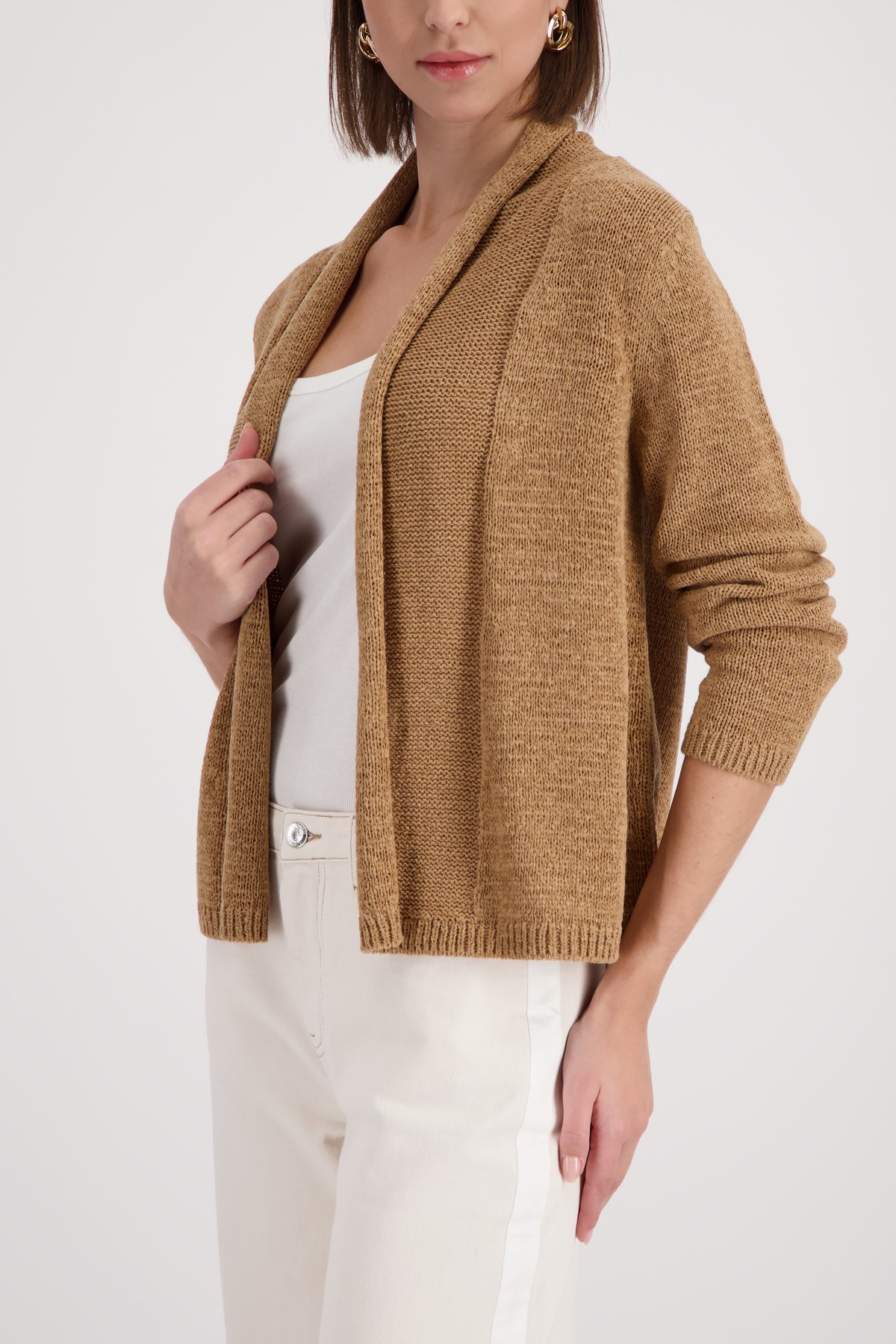 Monari Strickjacke "Jacke Stricküberwurf Basic" Schalkragen, Regular Fit günstig online kaufen