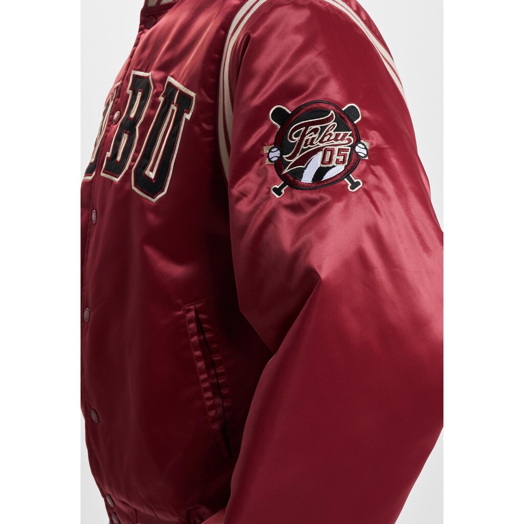 Fubu Collegejacke »Fubu Herren FM233-001-2 FUBU College Satin Varsity Jacket«, (1 St.), ohne Kapuze