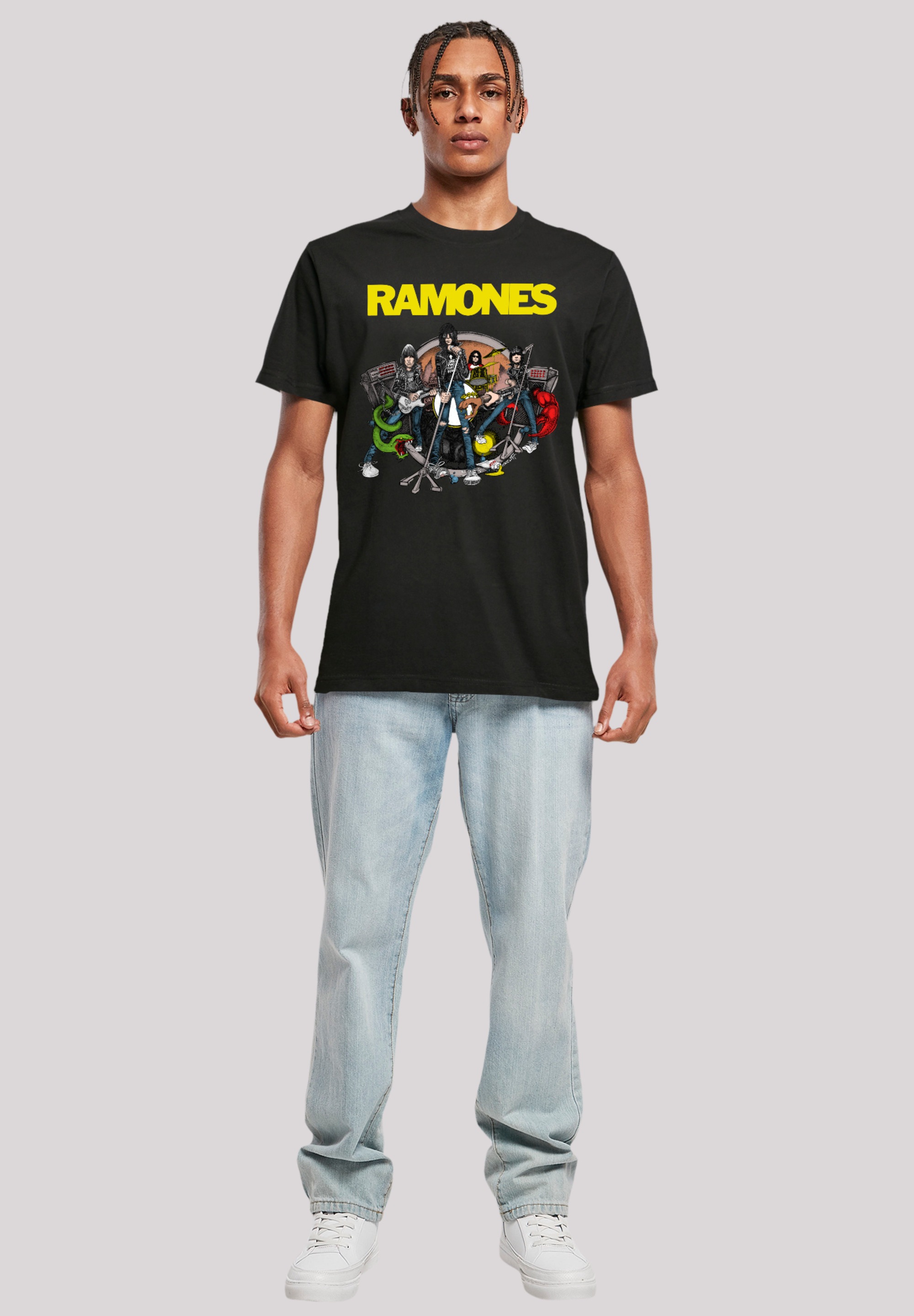 F4NT4STIC T-Shirt »Ramones Rock Musik Band Road To Ruin«, Premium Qualität, Band, Rock-Musik