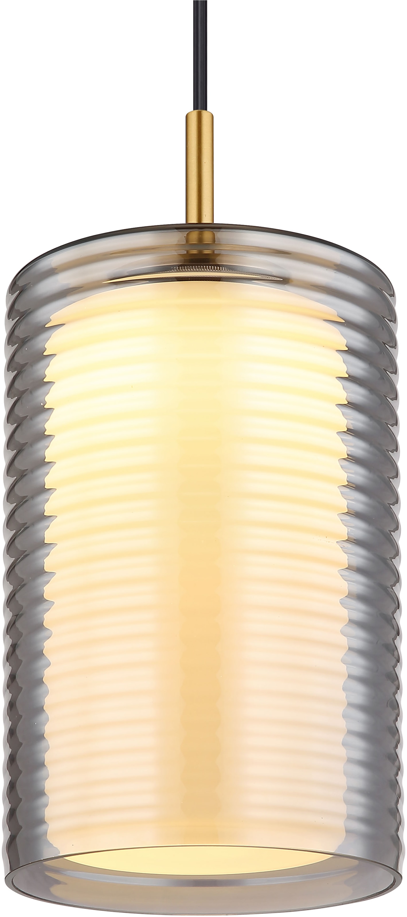 GLOBO LIGHTING LED Pendelleuchte »LAMPIGNA«, Leuchtmittel LED-Modul | LED fest integriert, Hängelampe/Hängeleuchte/Wohnzimmer/Esstisch/rauchfarben