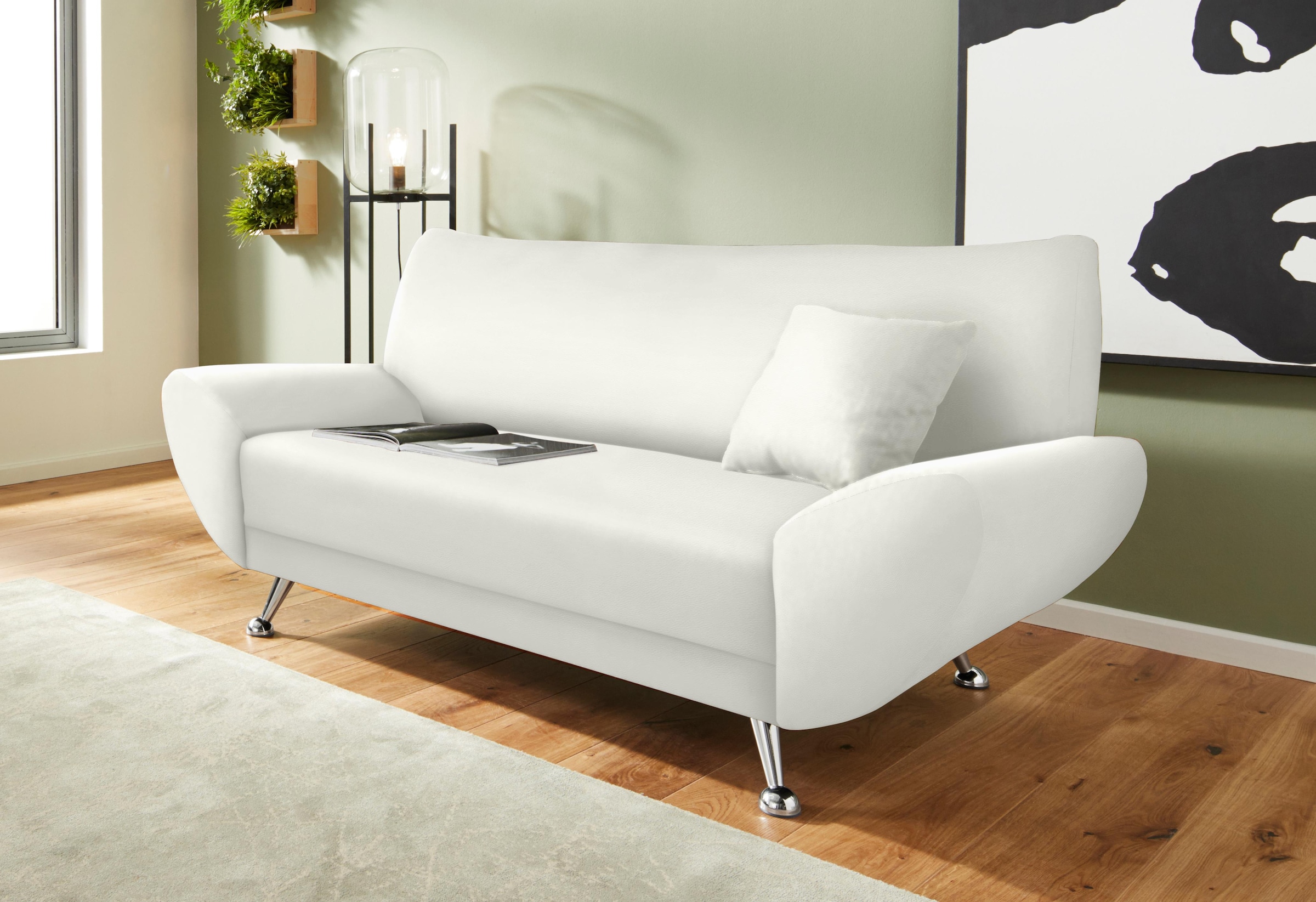 Home affaire 2-Sitzer "Saltare, elegant & komfortabel, toller Designfuß, Br günstig online kaufen