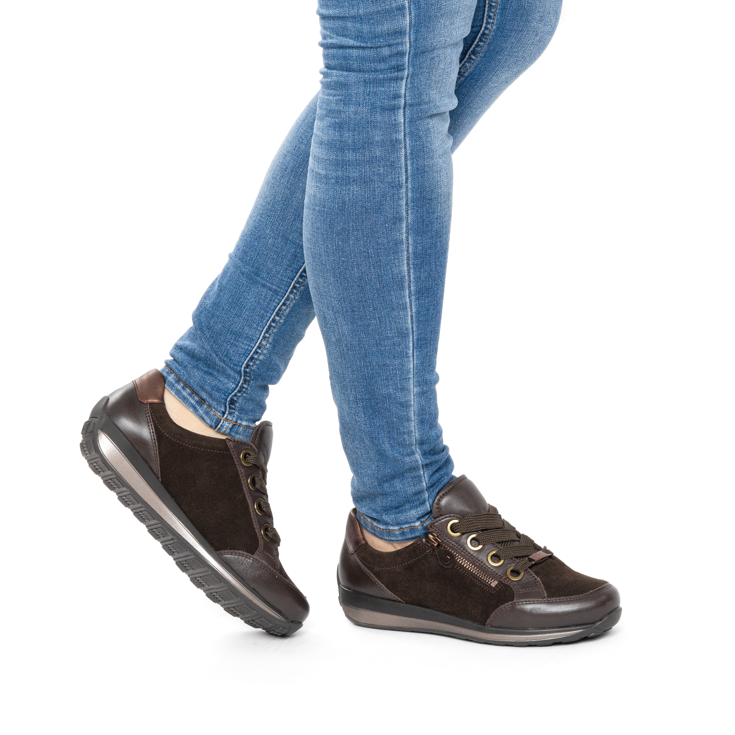 Ara Keilsneaker »OSAKA«  Freizeitschuh, Halbschuh, Schnürschuh mit Außenreißverschluss, Weite H