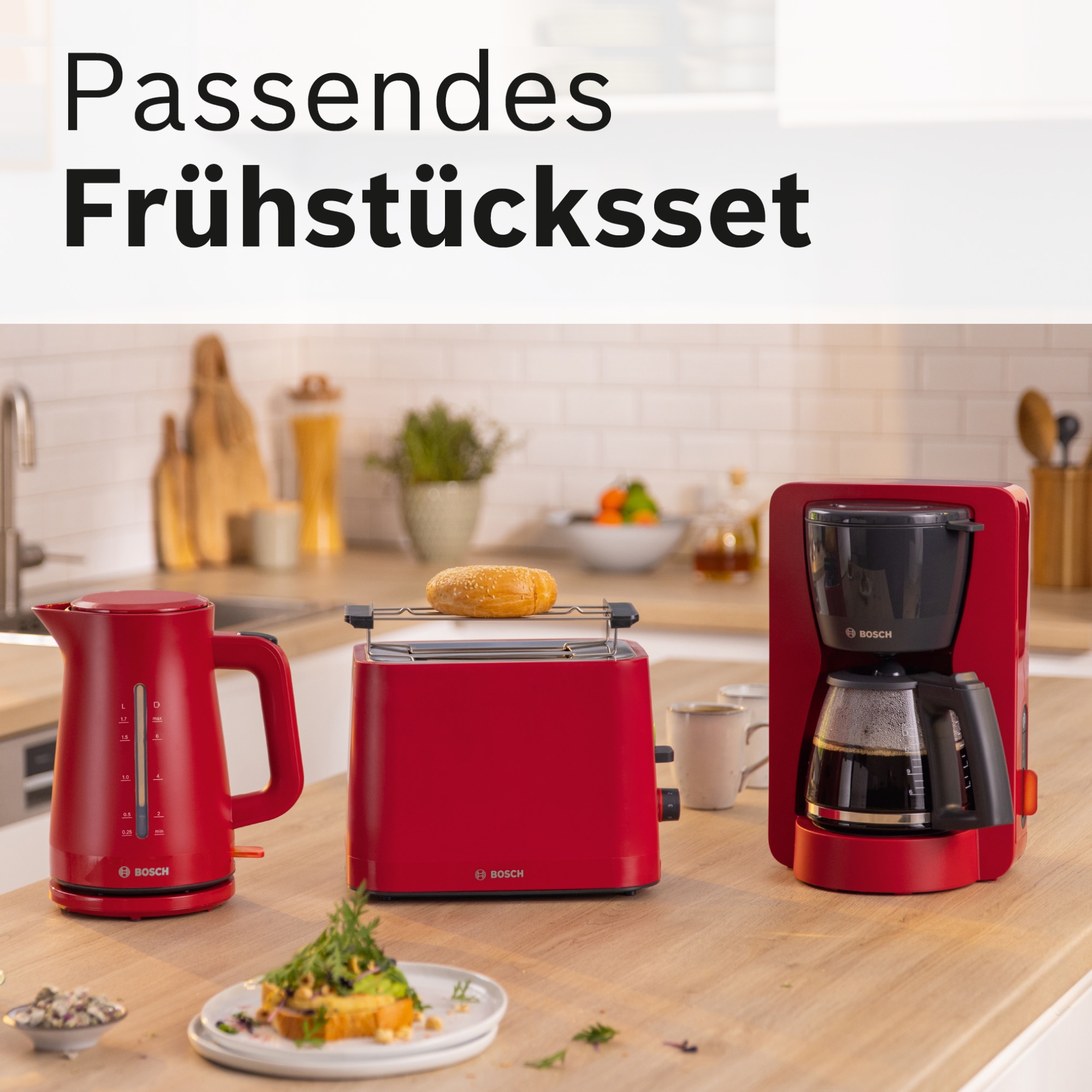 BOSCH Filterkaffeemaschine »MyMoment TKA3M134« 1,25 l Kaffeekanne Papierfilter 1x4 60min Warmhaltefunktion, Aroma intense, Entkalkungsprogramm, 1200 W