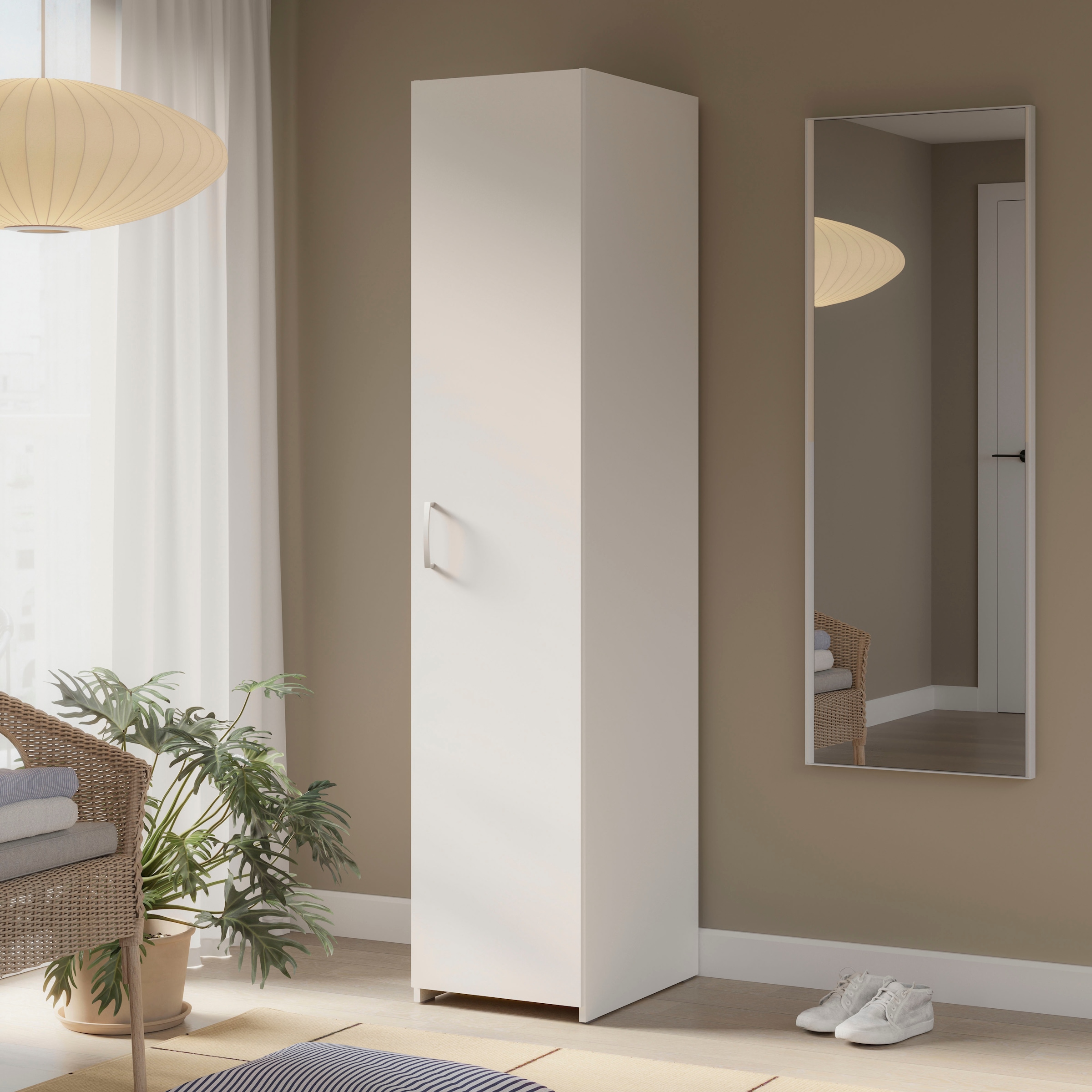 FORTE Kleiderschrank »FORTE ECONOBOX, Drehtürenschrank schmal 40 cm« B/H/T 40/190,5/54,4 cm , ideal für kleine Nischen
