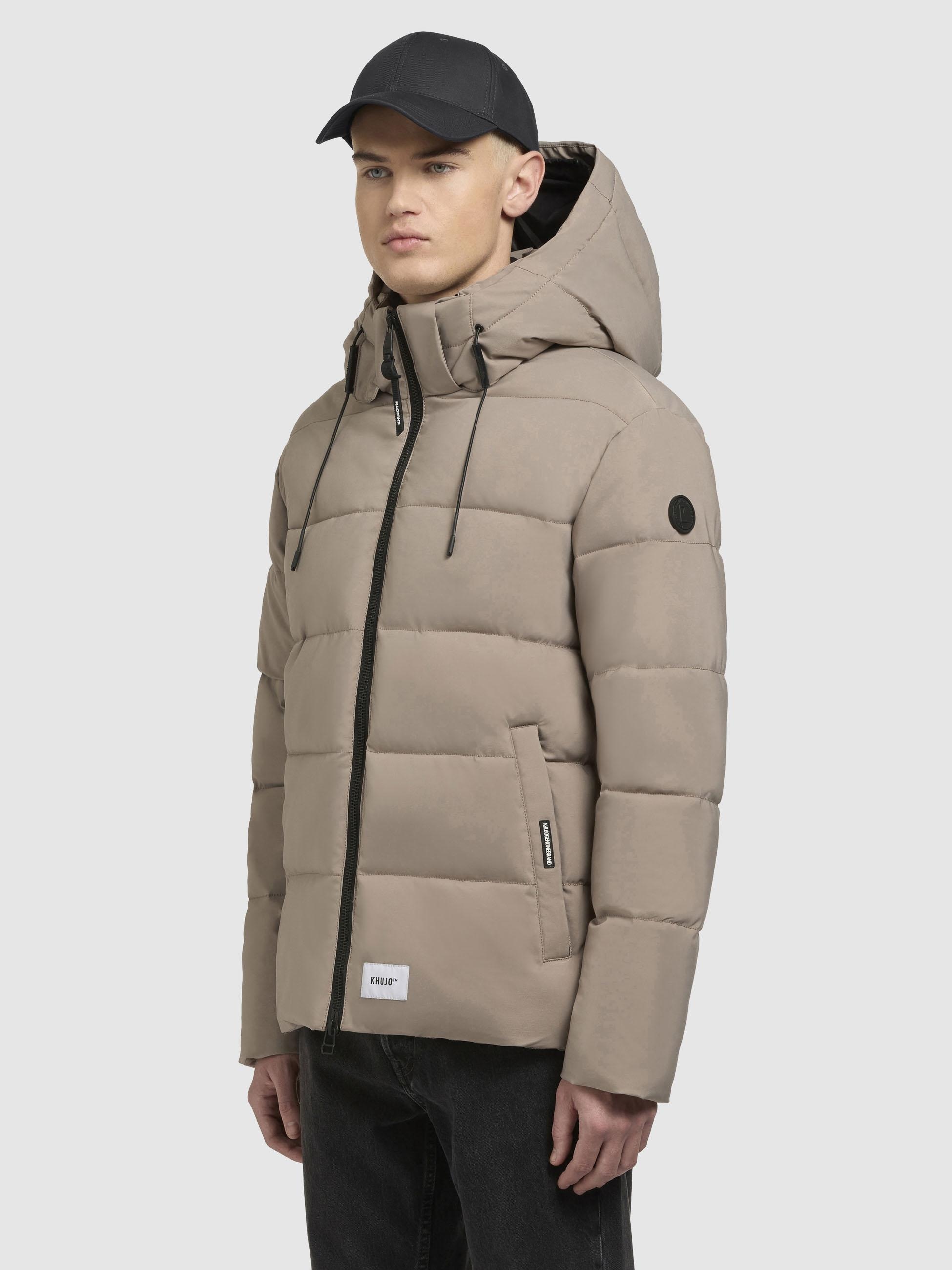 khujo Winterjacke »Loga2-YM«, mit Kapuze, Steppjacke mit abnehmbarer Kapuze und Rucksackträgern