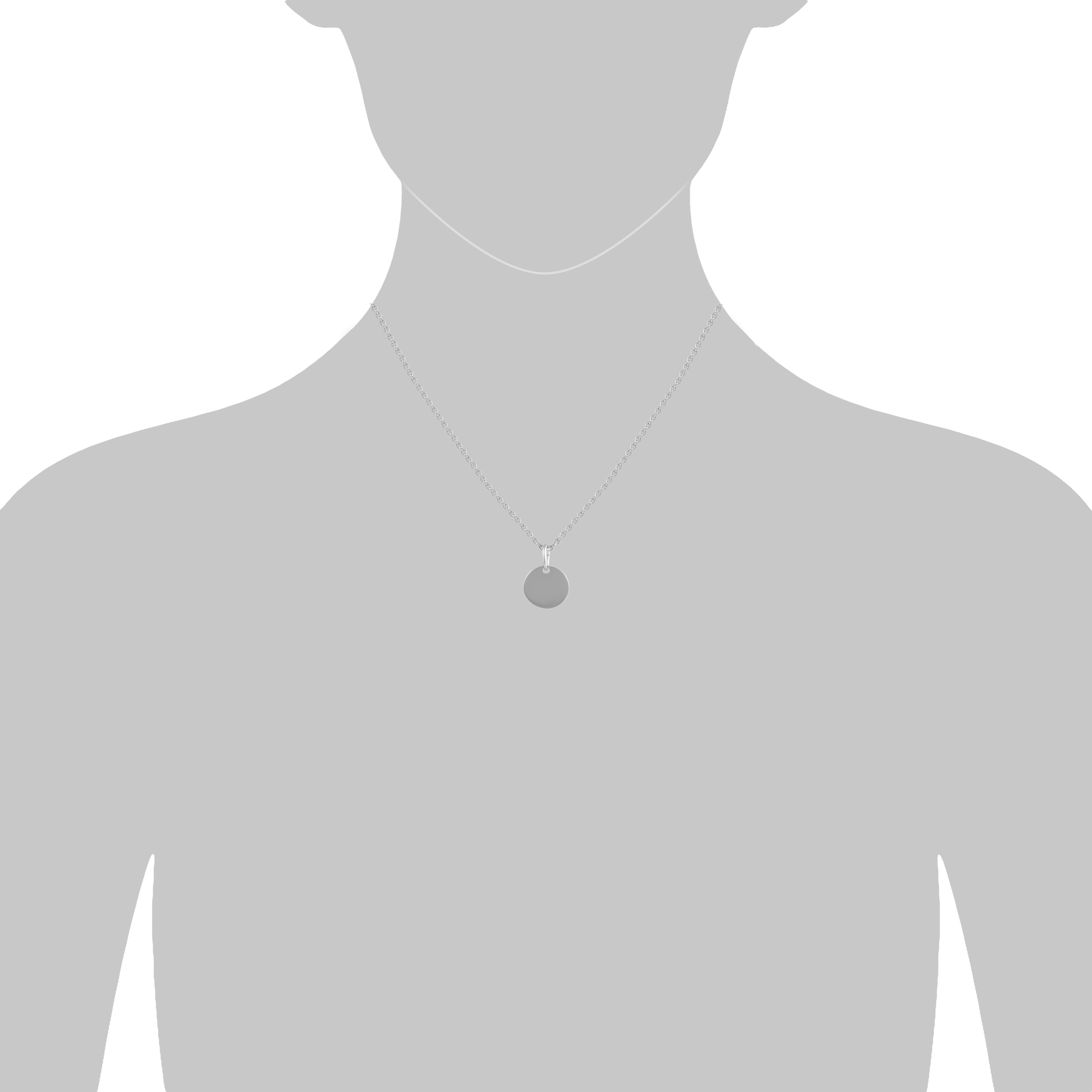 Vivance Kette mit Anhänger »925 Silber rhodiniert 12mm«