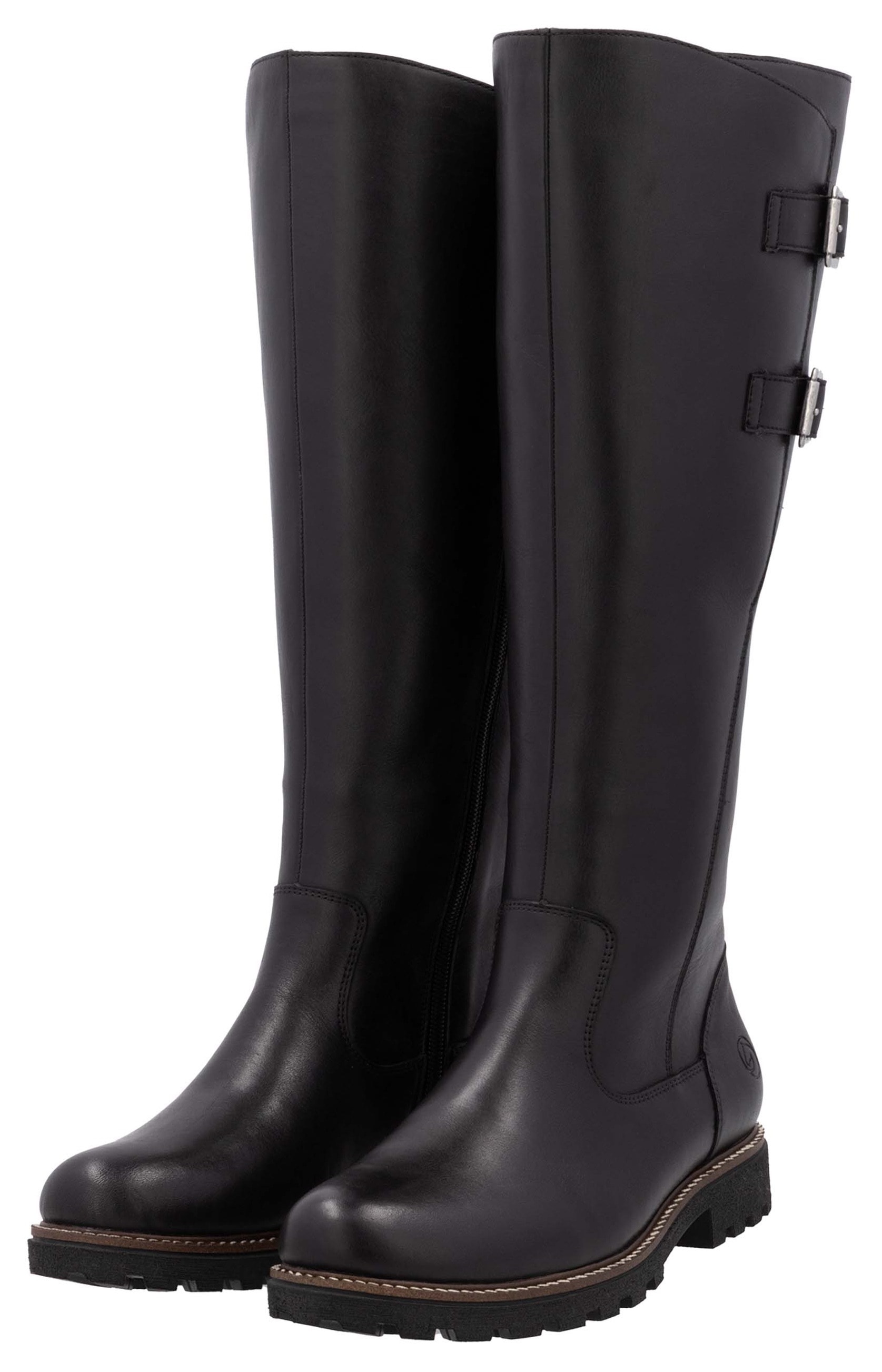 Remonte Winterstiefel, Blockabsatz, Stiefel, Langschaftstiefel mit Innenreißverschluss