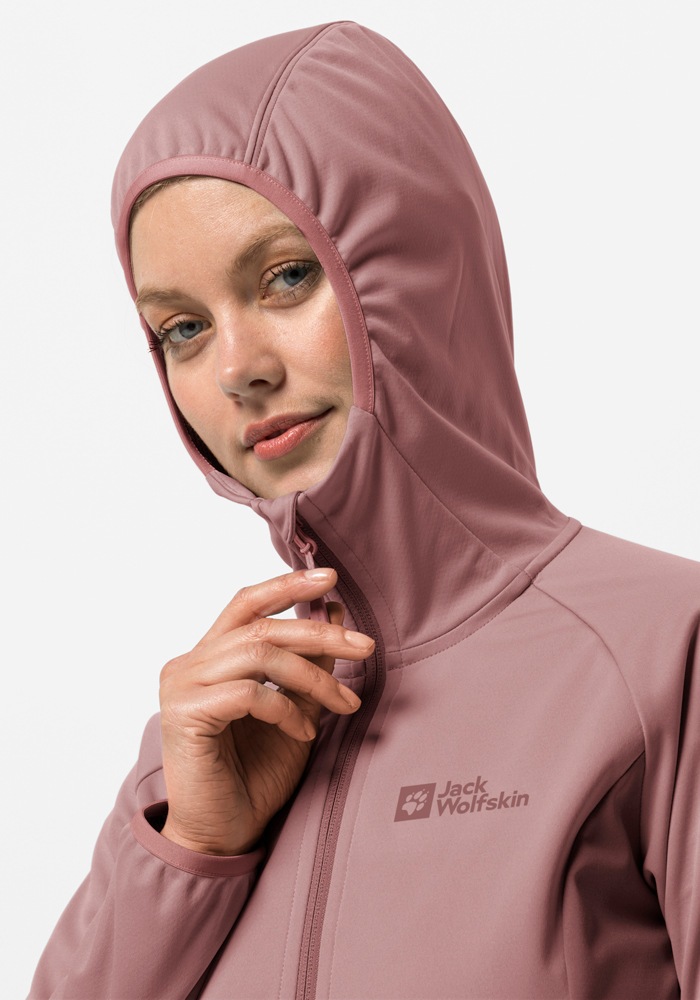 Thumbnail - Jack Wolfskin Softshelljacke "GO HIKE SOFTSHELL W", mit Kapuze