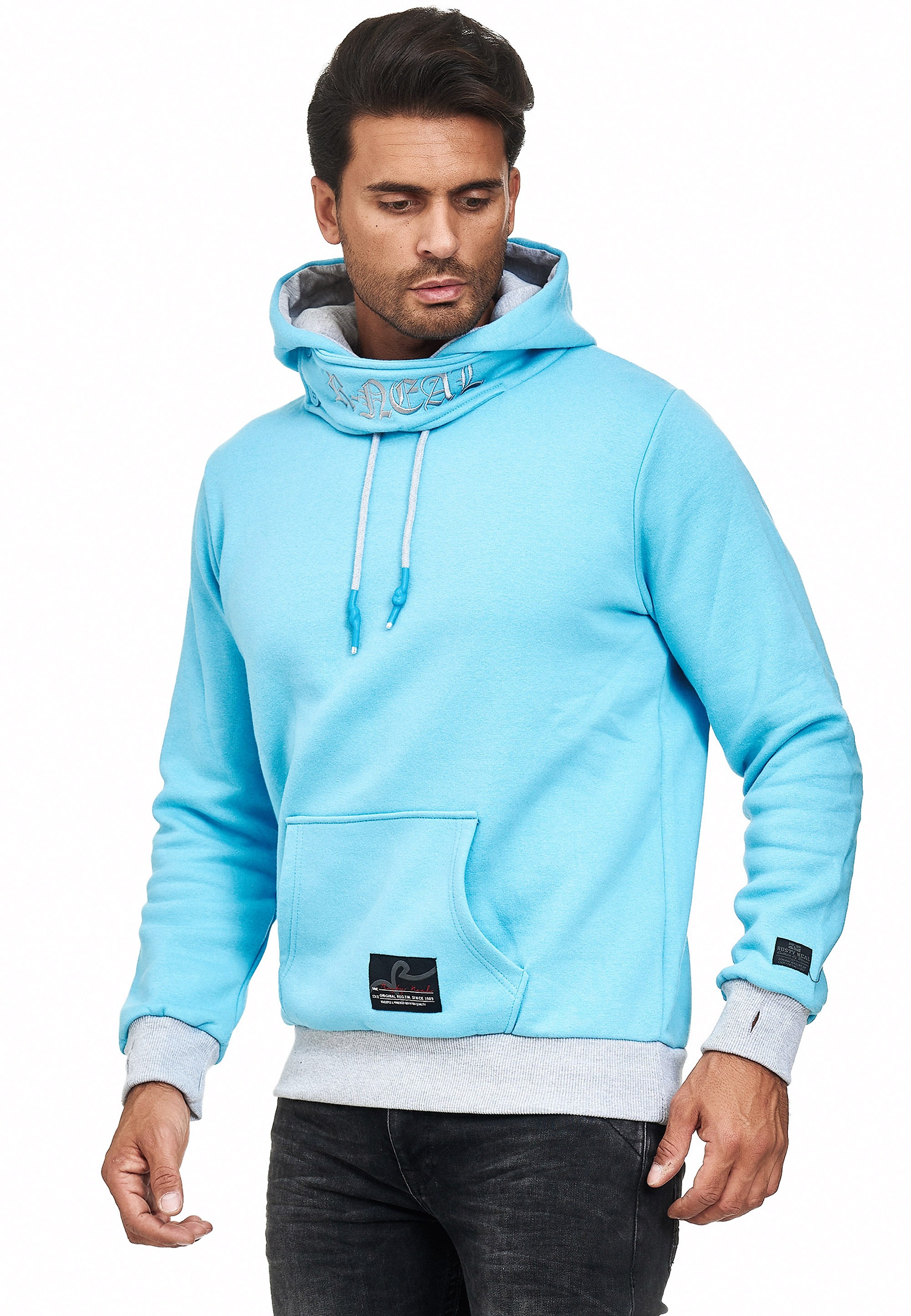 Rusty Neal Kapuzensweatshirt, mit modernem Schnitt