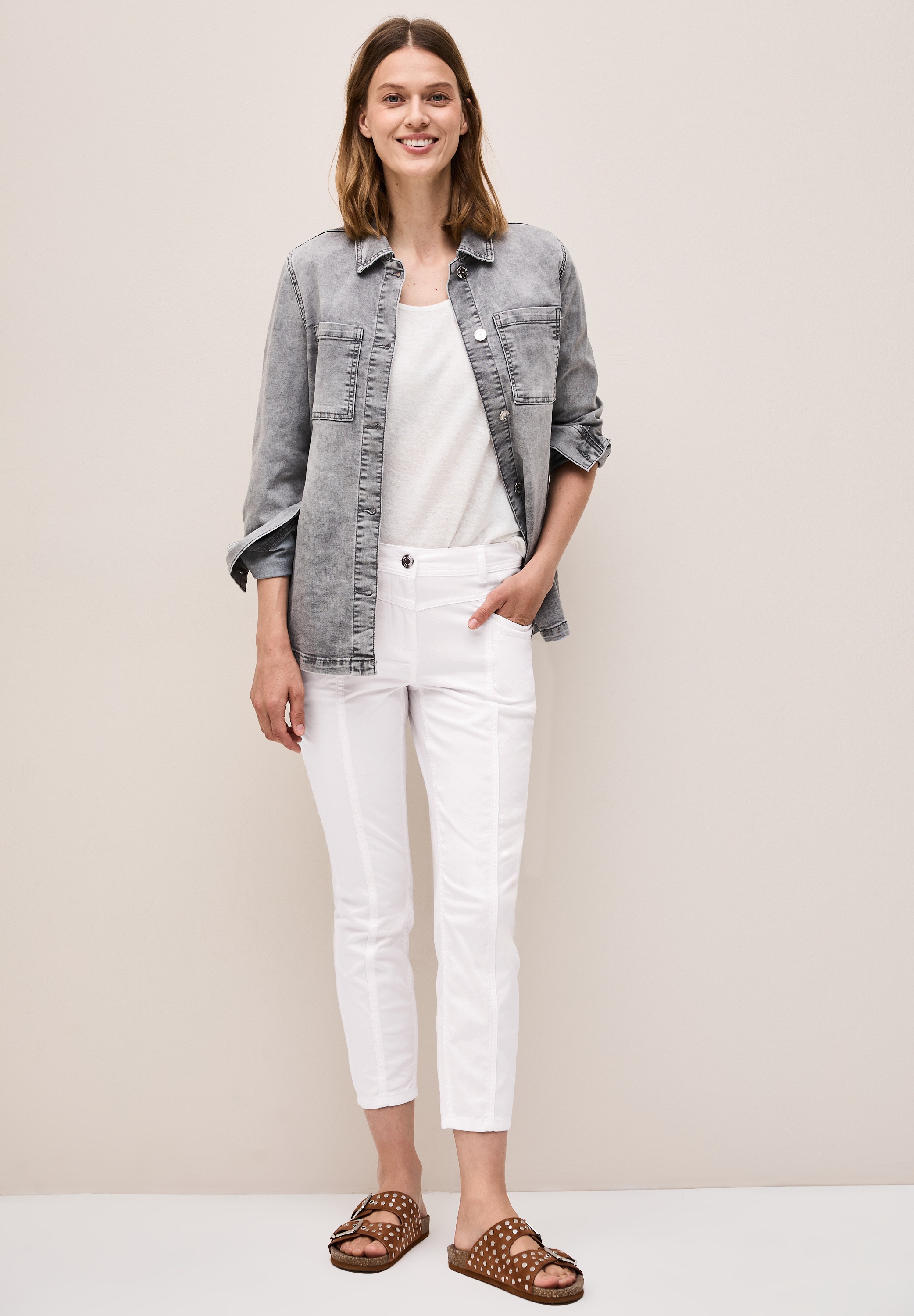 Thumbnail - Cecil 7/8-Hose aus Baumwolle mit Stretchanteil