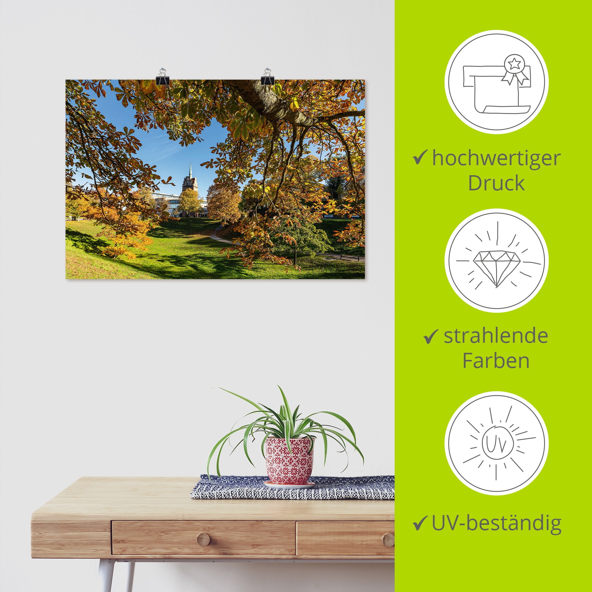 Artland Wandbild »Kröpeliner Tor in der Hansestadt Rostock« Gebäude 1 Stk. tlg. als Alubild, Leinwandbild, Poster, Wandaufkleber in verschied. Größen