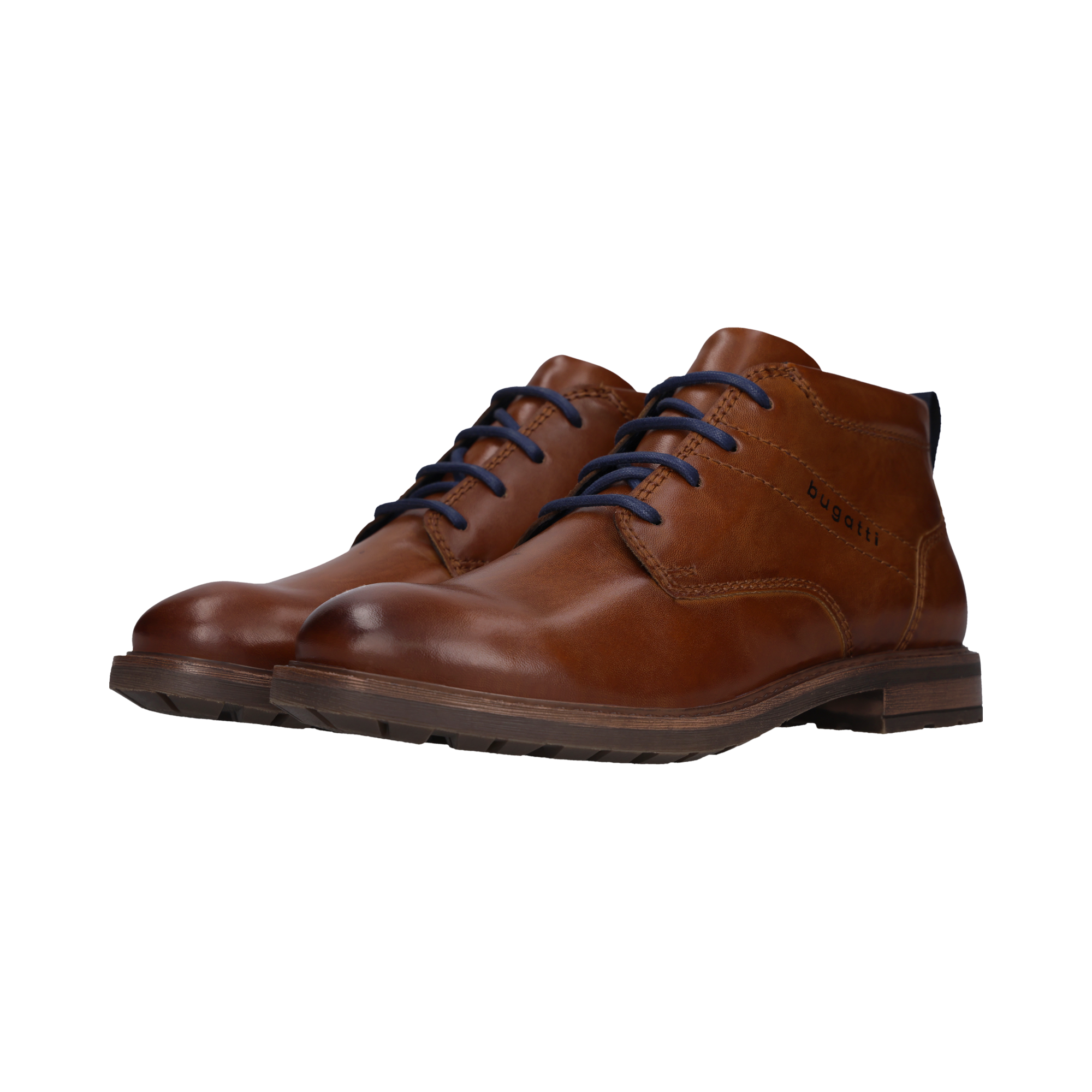 bugatti Schnürstiefelette Schnürboots, Klassik-Stiefelette mit Profilsohle