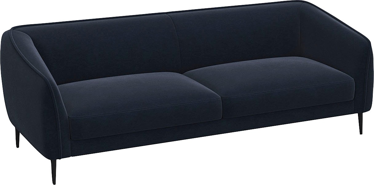 FLEXLUX 3-Sitzer »Belle Designsofa, Couch, bequem durch Kaltschaum im Sitz«, Skandinavisches Design, In hochwertiger Verarbeitung