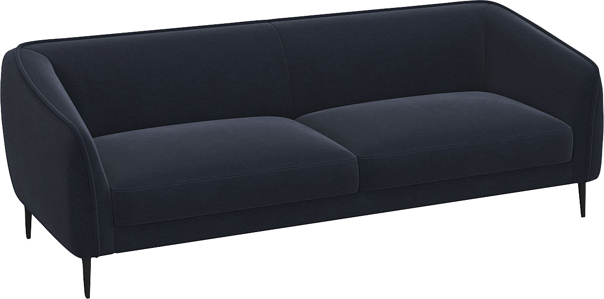 Thumbnail - FLEXLUX 3-Sitzer "Belle Designsofa, Couch, bequem durch Kaltschaum im Sitz" Skandinavisches Design, In hochwertiger Vera...