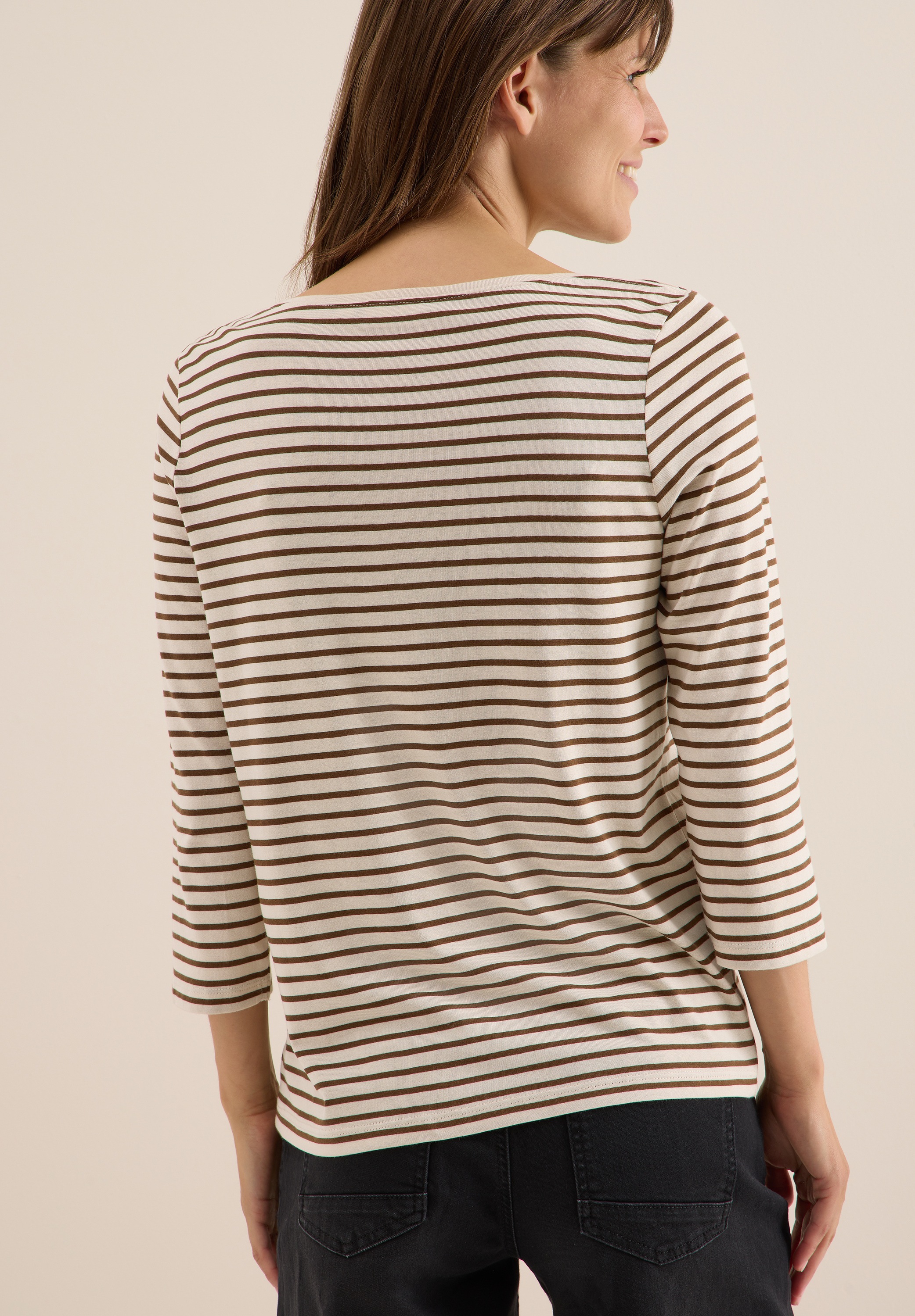 Cecil 3/4-Arm-Shirt, mit Streifen Muster günstig online kaufen