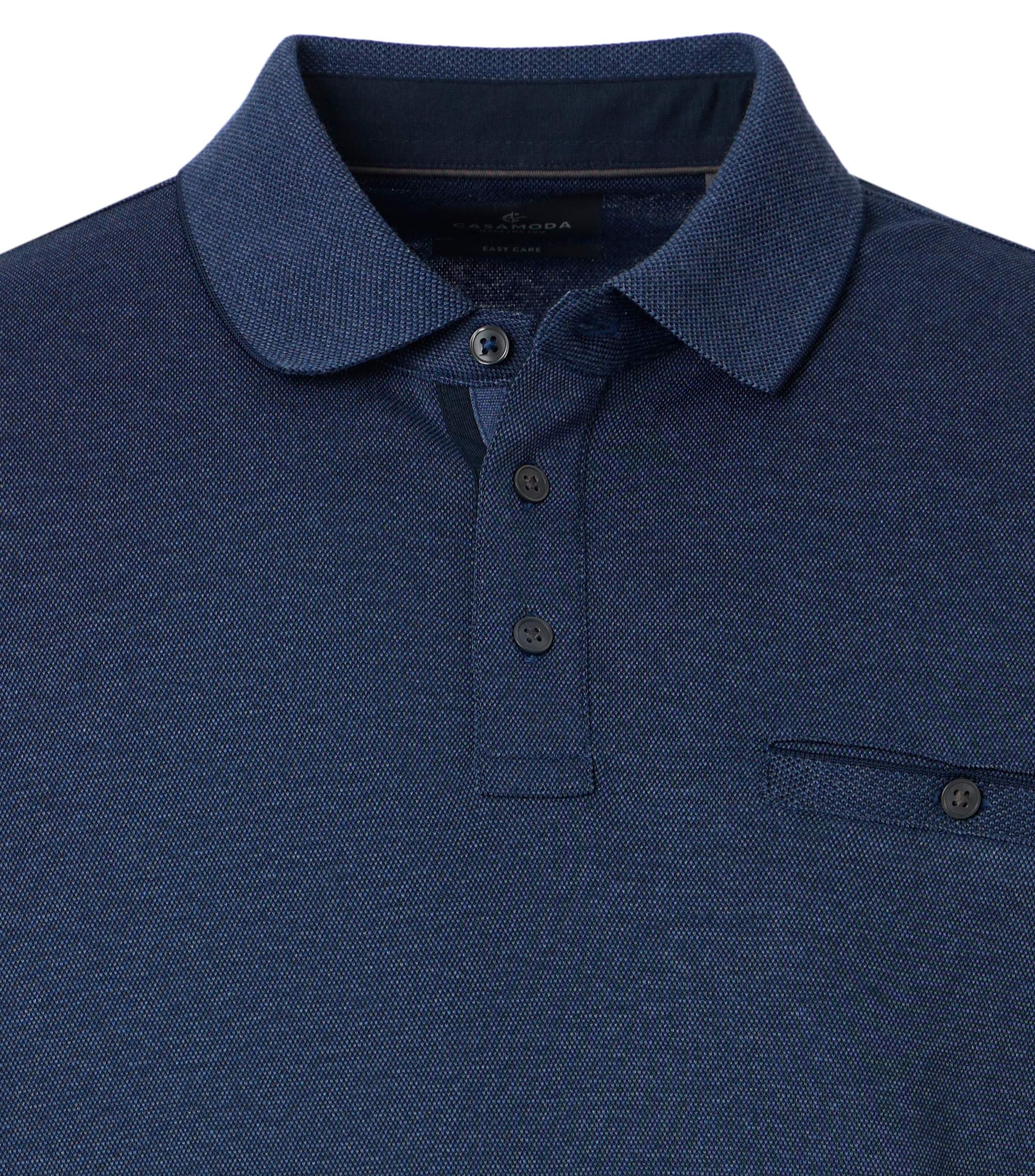 CASAMODA Langarm-Poloshirt »CASAMODA Polo-Shirt Langarm uni«