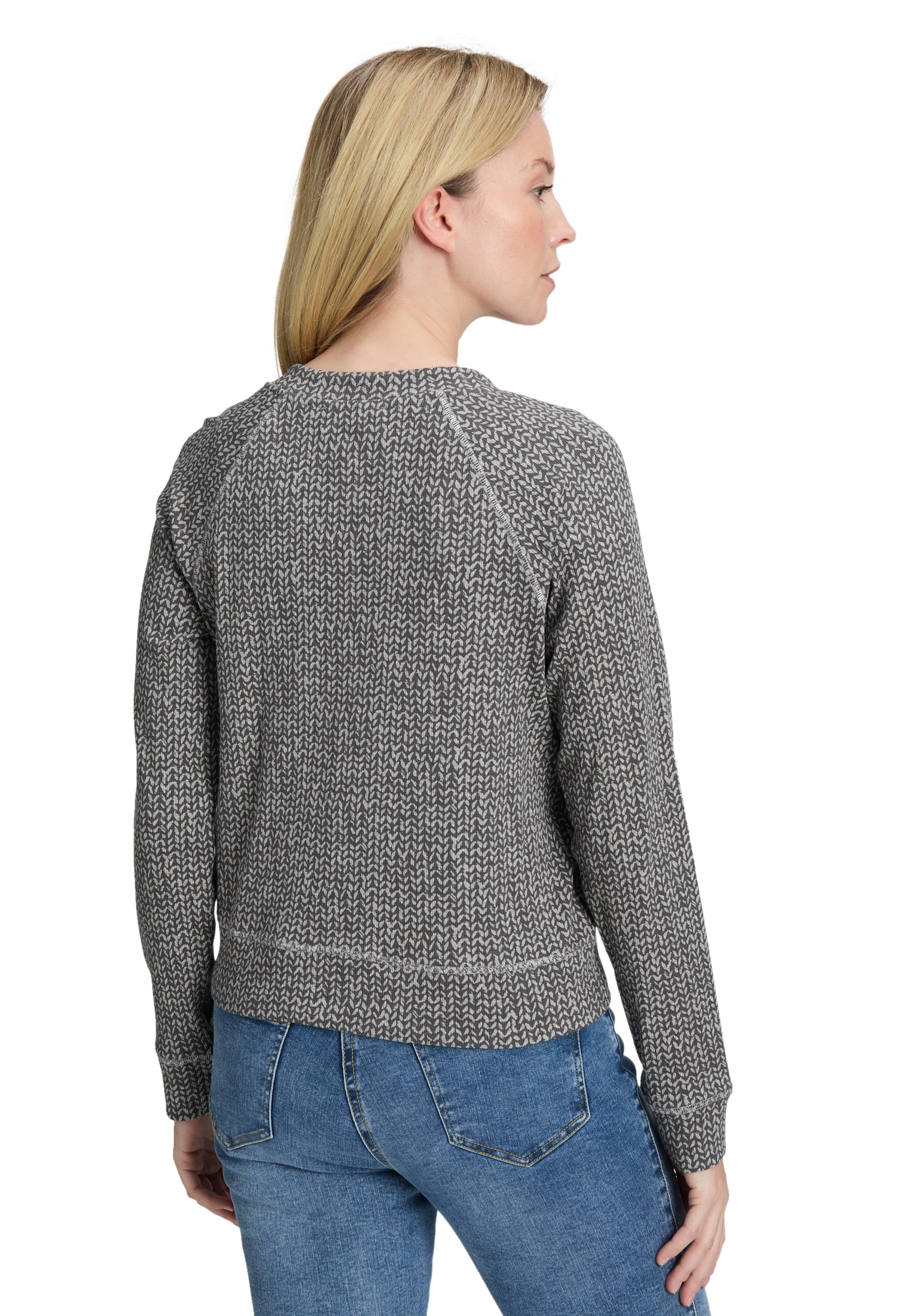 Betty Barclay Sweatjacke »Damen Shirtjacke mit Rippenstruktur«