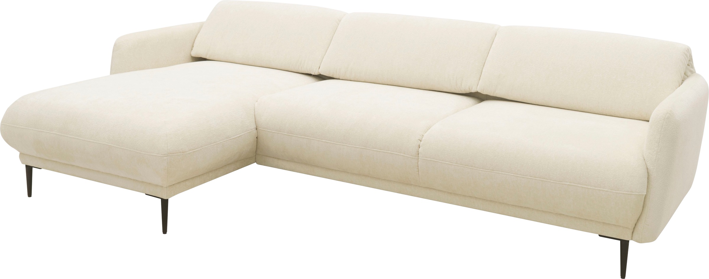 andas Ecksofa »Skovsende Sitzbreite 245 cm, Rückenlehne stufenlos hochklappbar für«, individuellen Sitzkomfort Kopfteilverstellung, L-Form