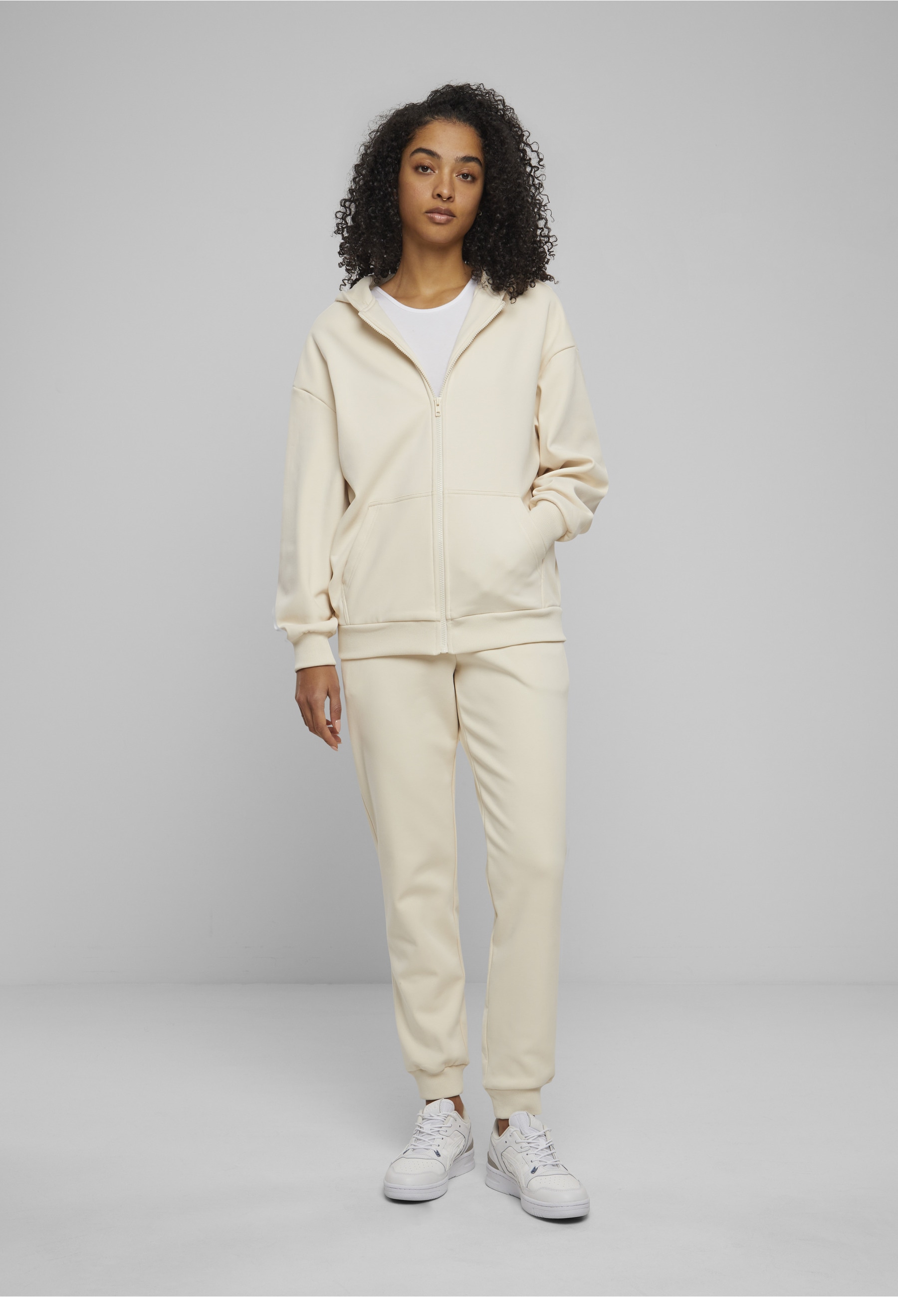 URBAN CLASSICS Kapuzenpullover »Urban Classics Damen Ladies Cozy Oversized Zip Hoody«