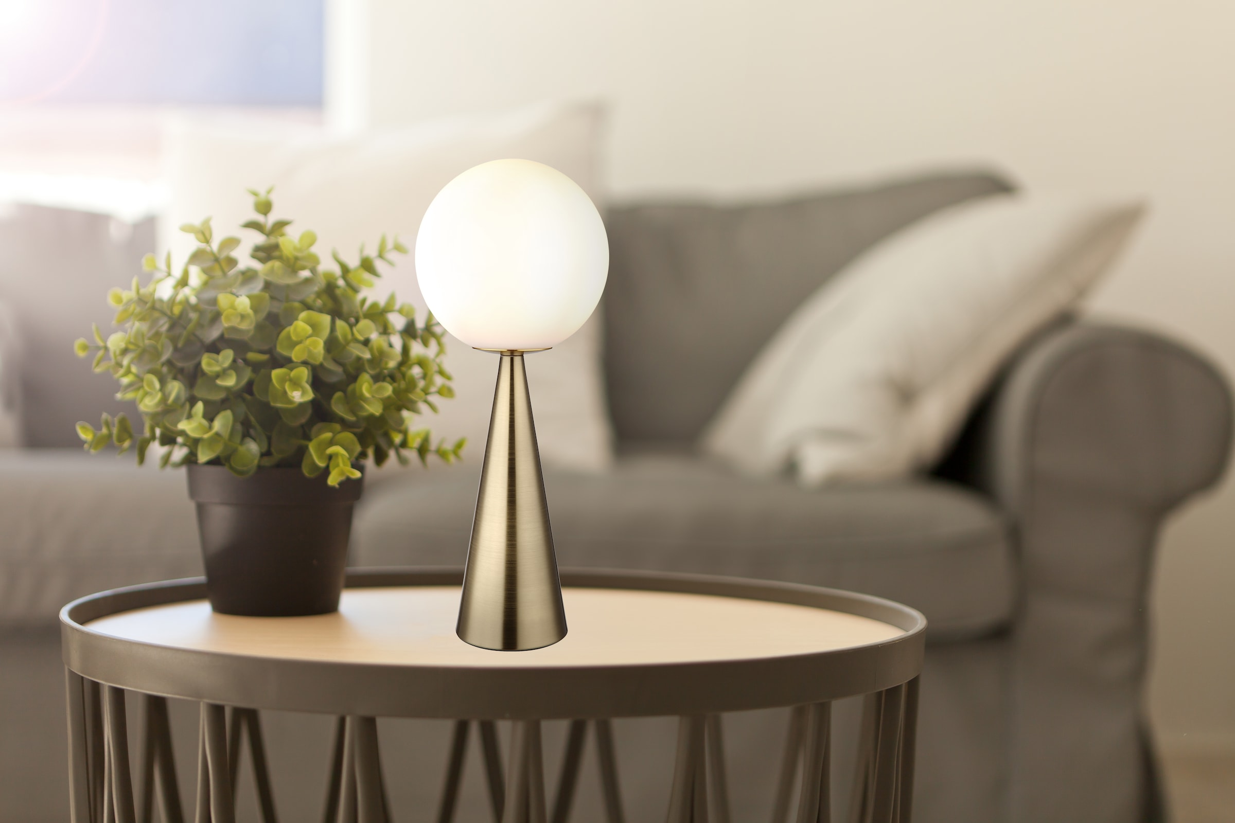 GLOBO LIGHTING Tischleuchte »PINPAL« E27 1 Stk. Tischleuchte für Wohn- & Schlafzimmer