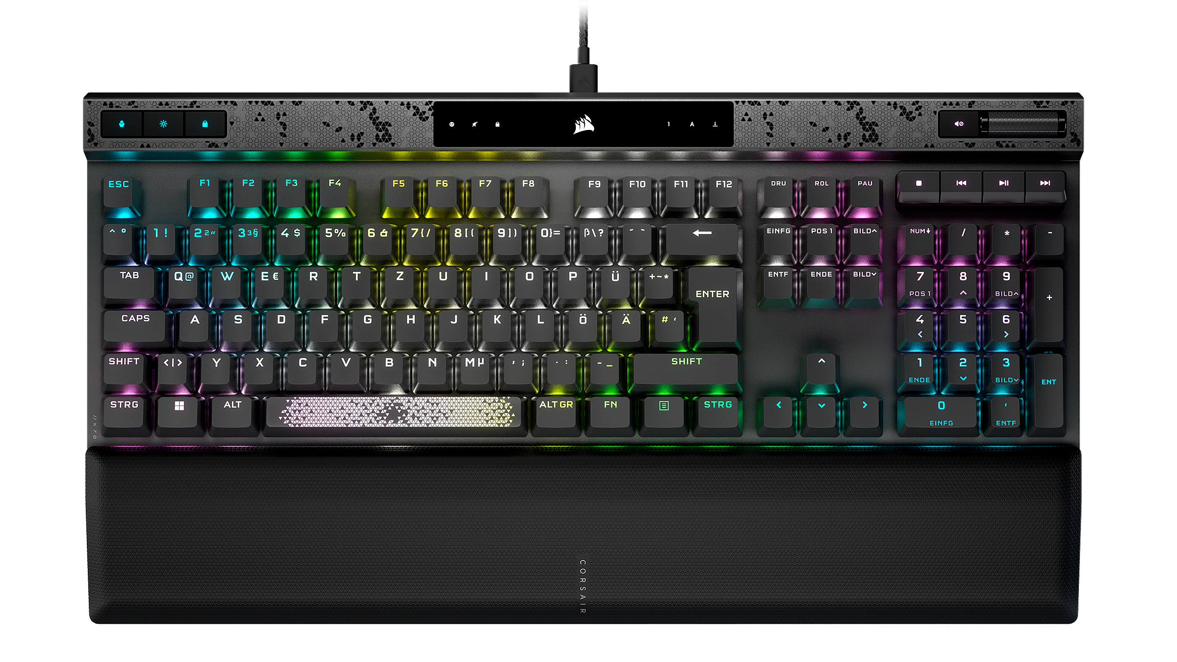 Corsair Gaming-Tastatur »K70 mit RGB«, (Multimedia-Tasten), MAX anpassbaren | Magnetschaltern BAUR