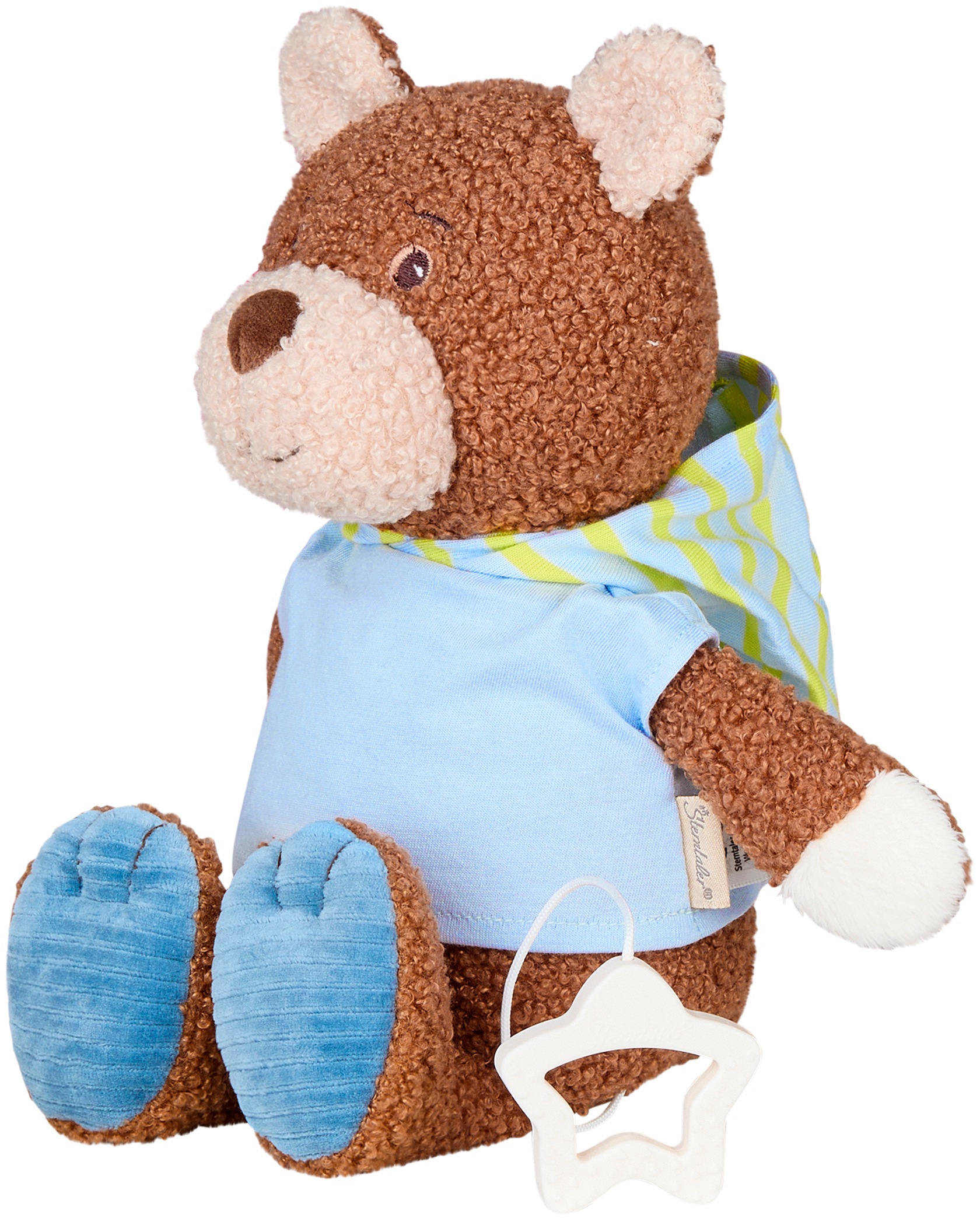 STERNTALER Kinder Spieluhr "Bär Bob, L"braun, Flauschstoff, Jersey, B:25cm H:32cm T:12cm, Spieluhren