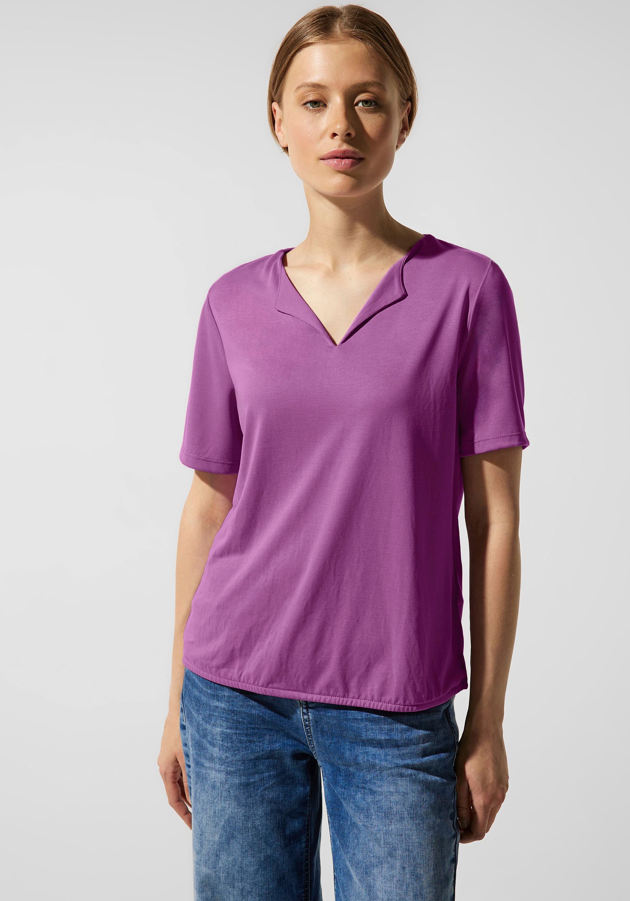 STREET ONE Shirttop, im Seidenlook