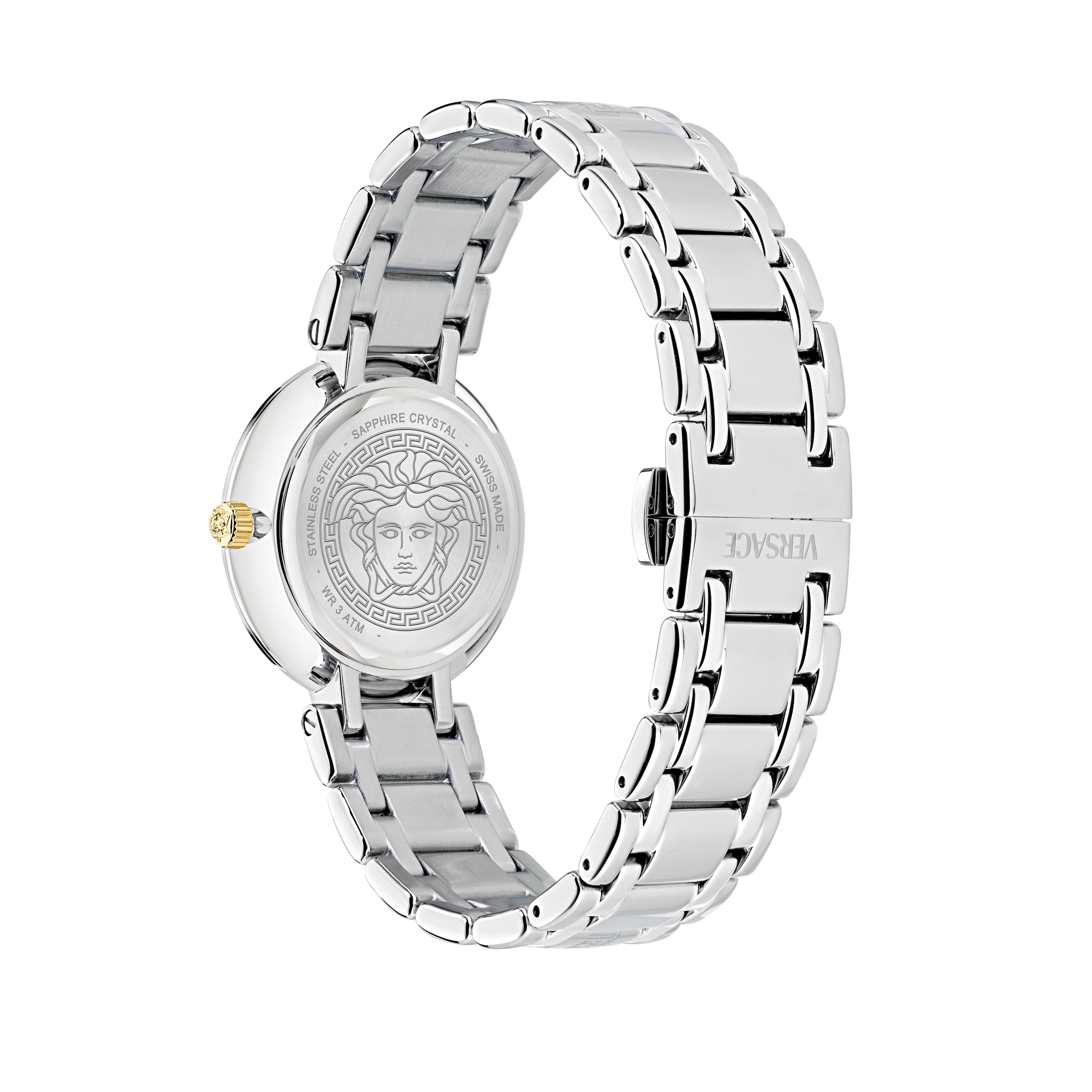 Versace Quarzuhr »ANTLIA« Armbanduhr, Damenuhr, Swiss Made, Edelstahlarmband, analog