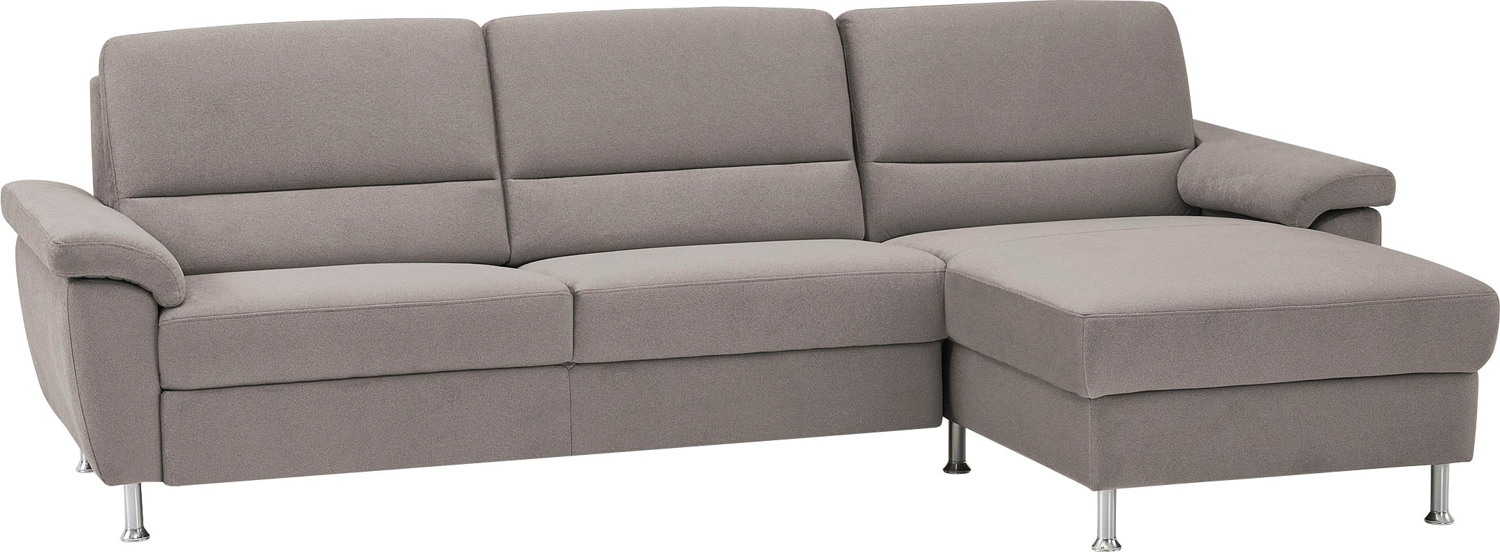 CALIZZA INTERIORS Ecksofa »Onyx L-Form«, Recamiere links oder rechts, wahlweise mit Bettfunktion, Breite 270 cm