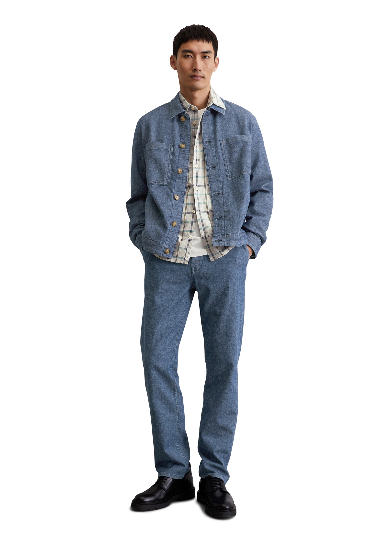 Marc O'Polo Jeansjacke »aus Bio-Baumwoll-Hanf-Mix«