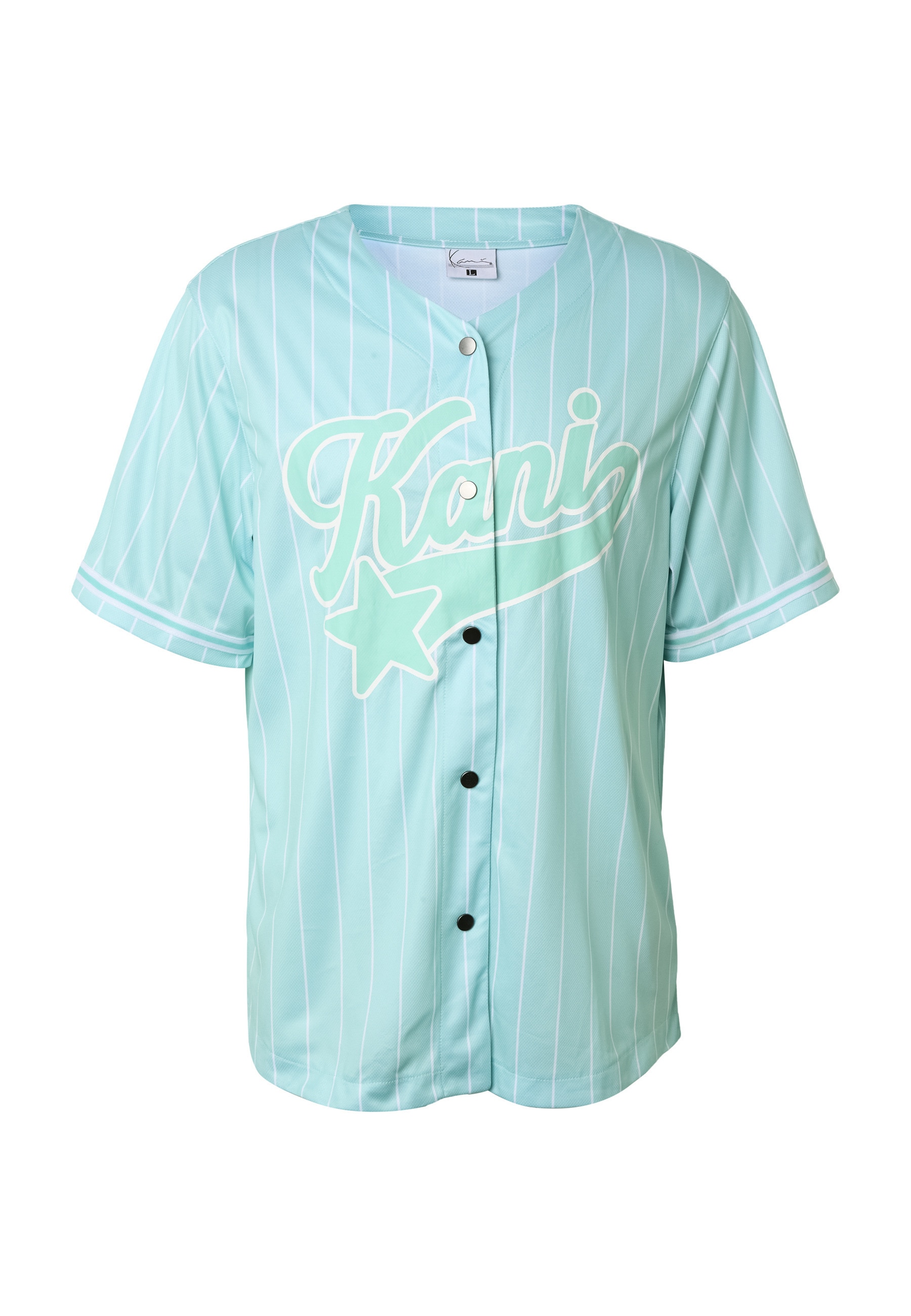 Karl Kani T-Shirt "Karl Kani Star Logo Pinstripe Baseball Shirt" 1 Stk. günstig online kaufen