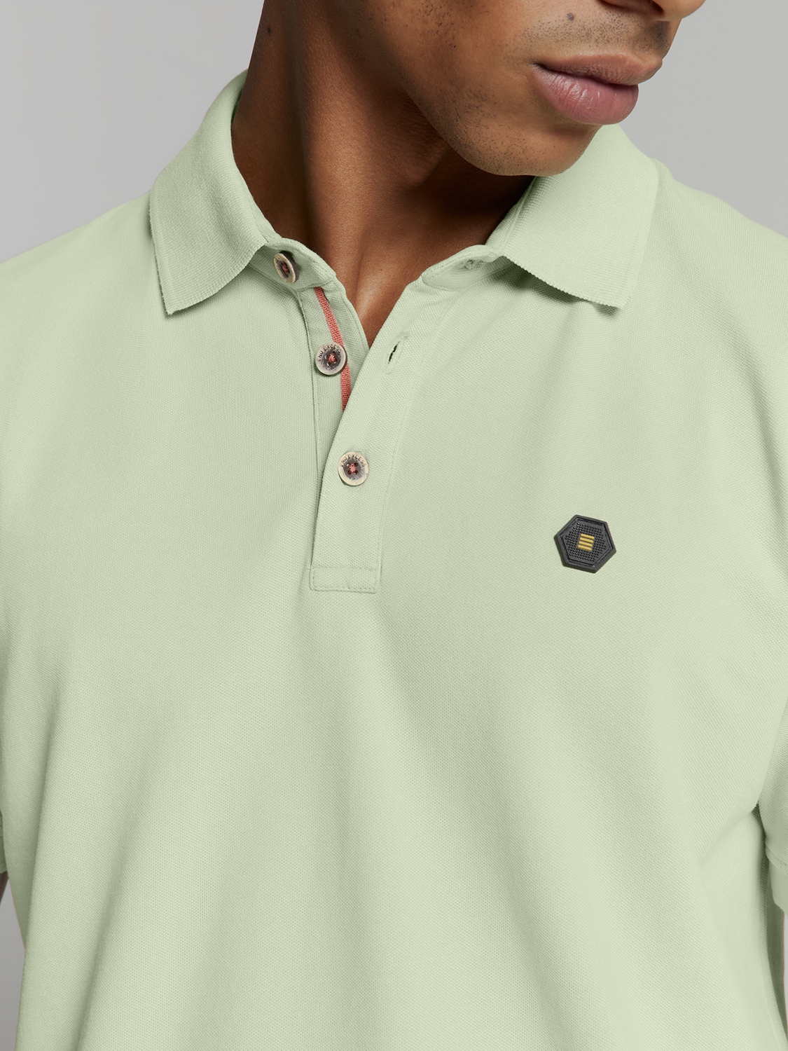 NO EXCESS Poloshirt »No Excess Poloshirt Polo Pique Garment Dyed«