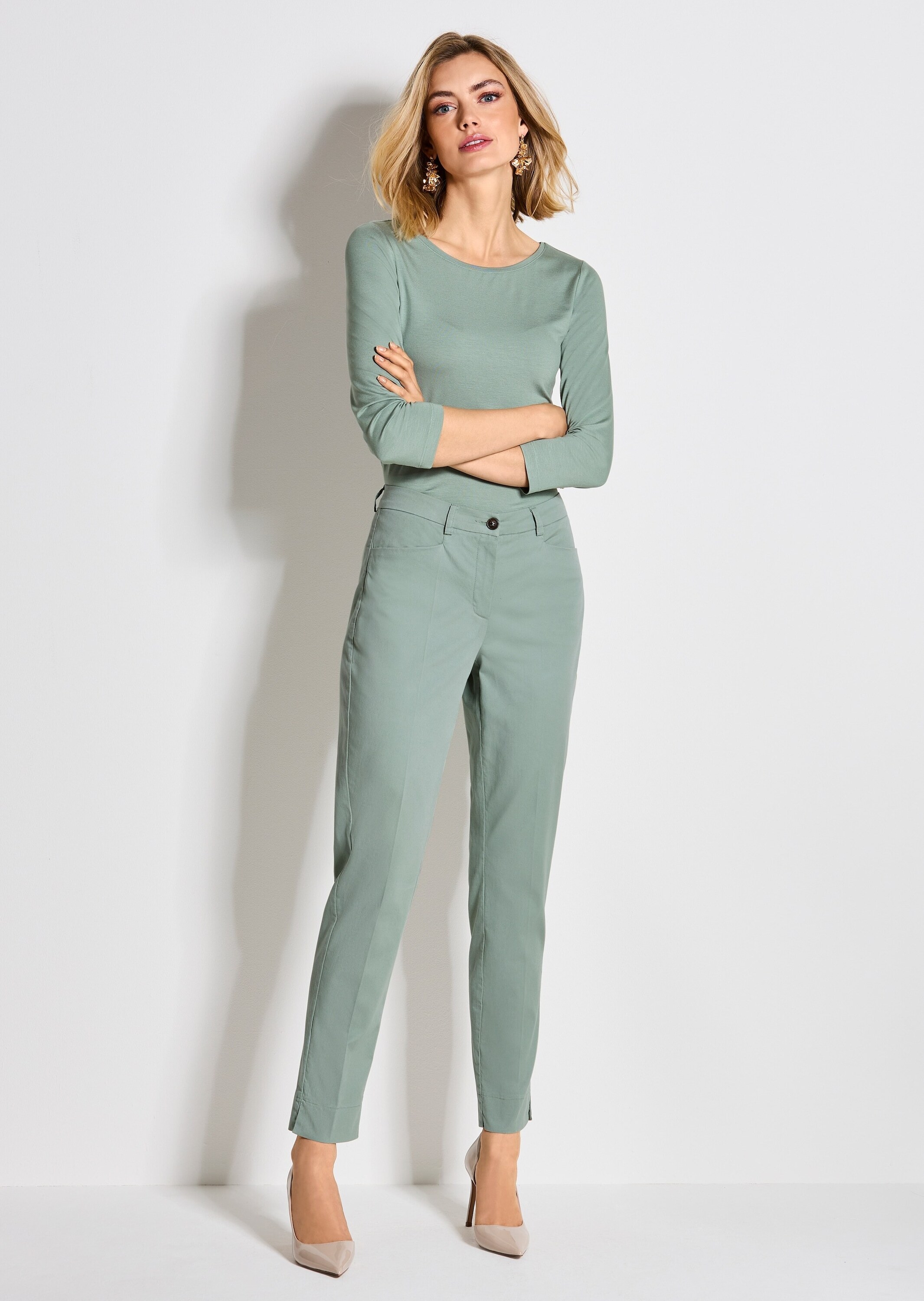 MADELEINE Chinohose »Chinohose Jerseyhose mit Formbund«