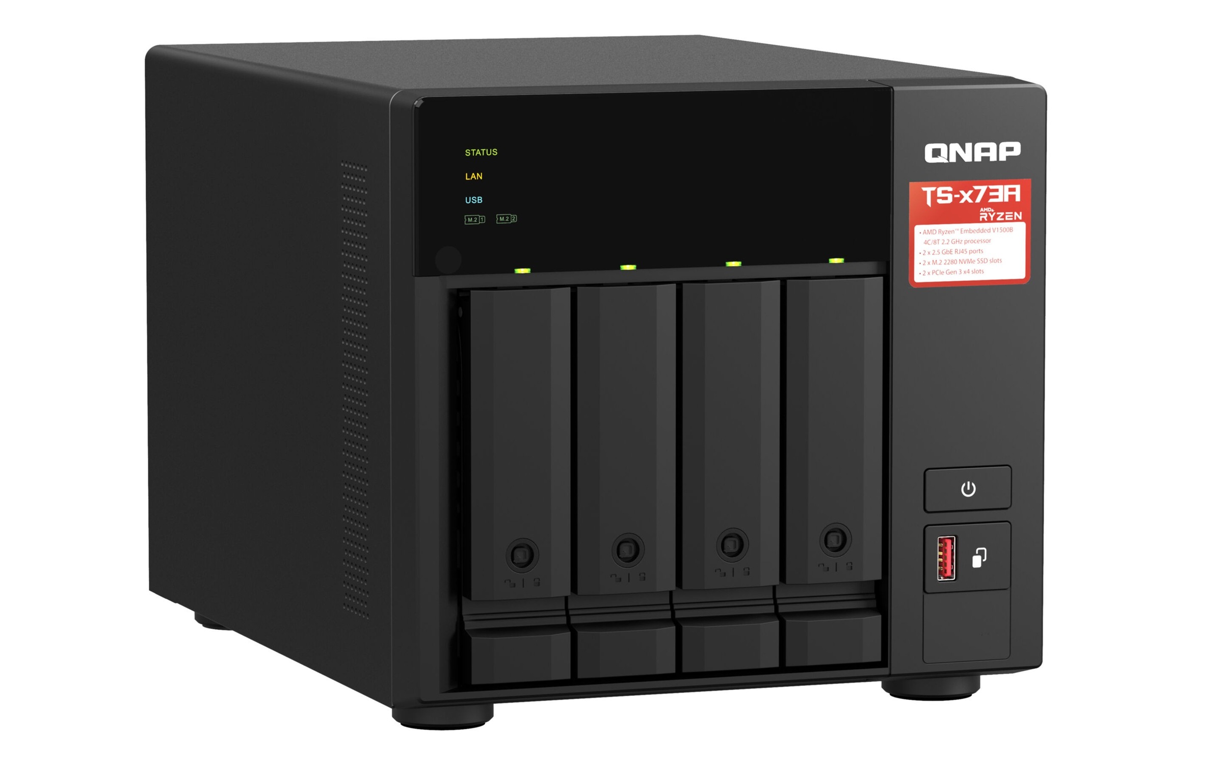 QNAP NAS-Server »TS-473A + QSW-1105-5T Bundle Pack«