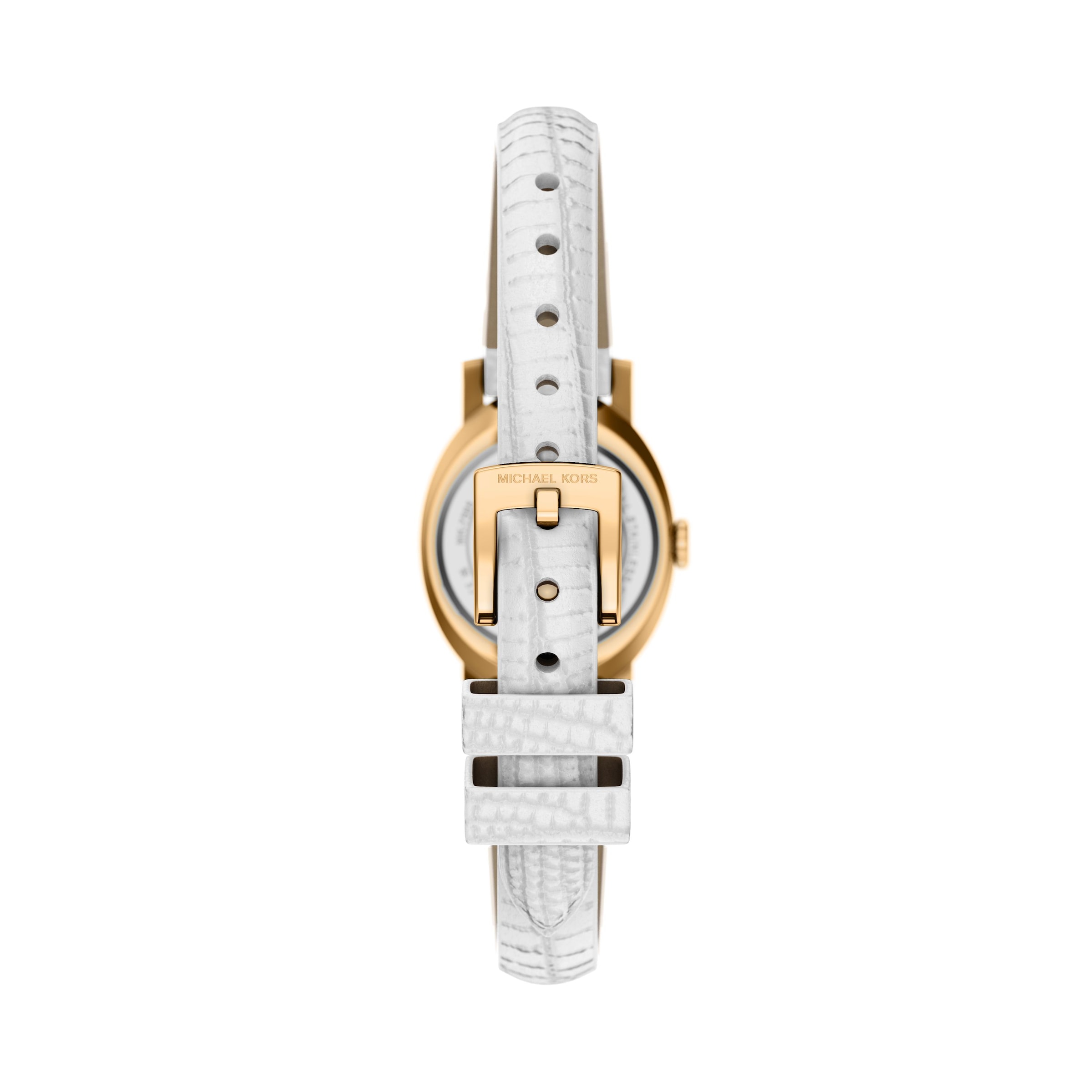 MICHAEL KORS Quarzuhr »MAUDE« Armbanduhr, Damenuhr, Lederarmband, analog