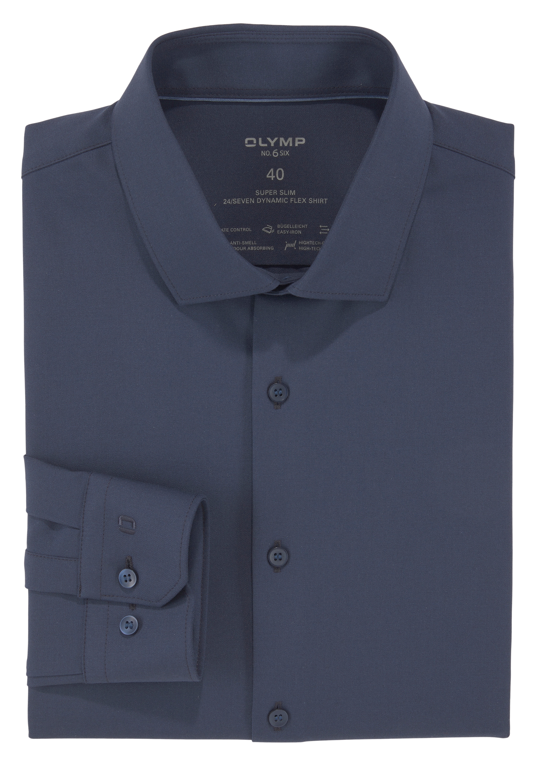 OLYMP Businesshemd »No. Six super slim«, Jersey-Hemd