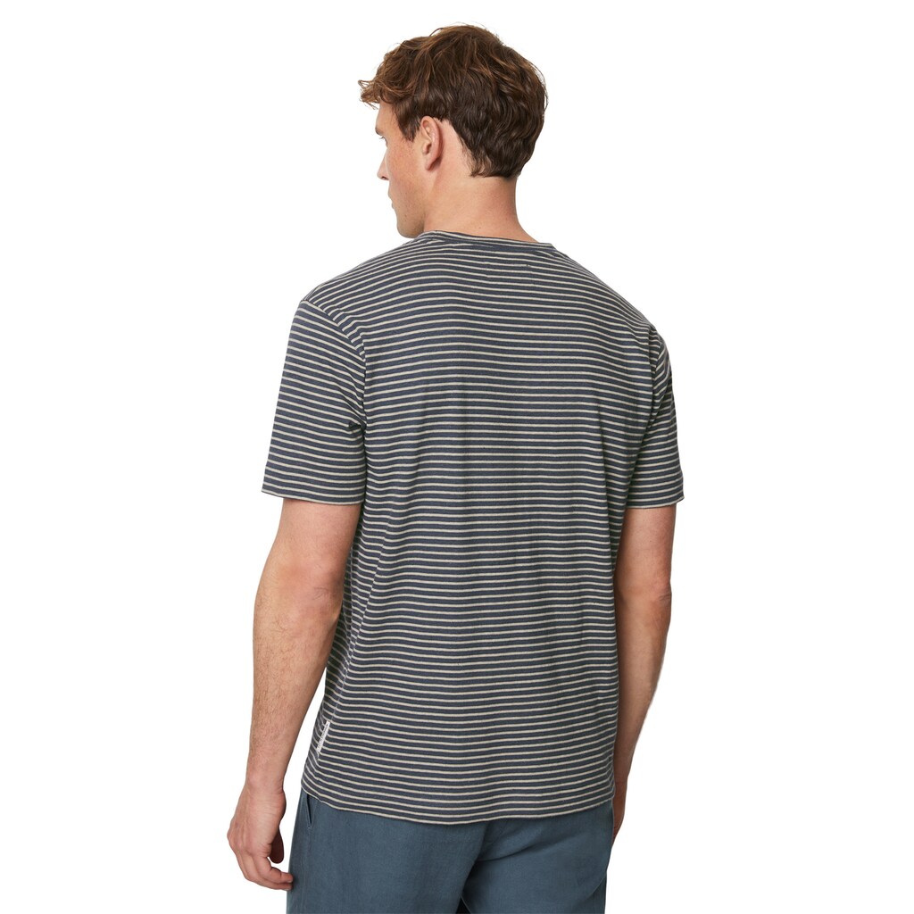Marc O'Polo T-Shirt »aus Bio-Baumwolle und Leinen«