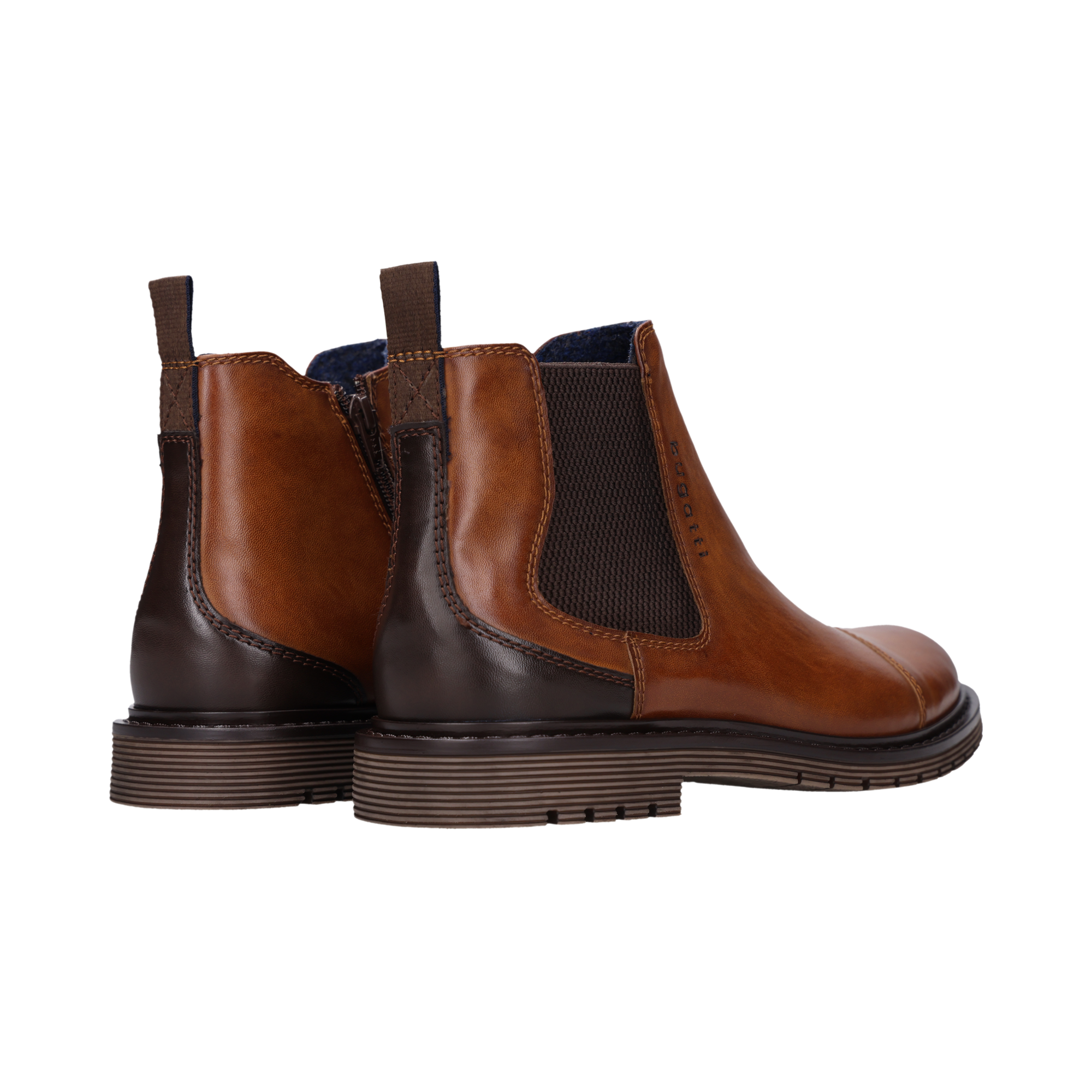 bugatti Chelseaboots  Stiefelette mit Stretcheinsatz und Anziehlasche