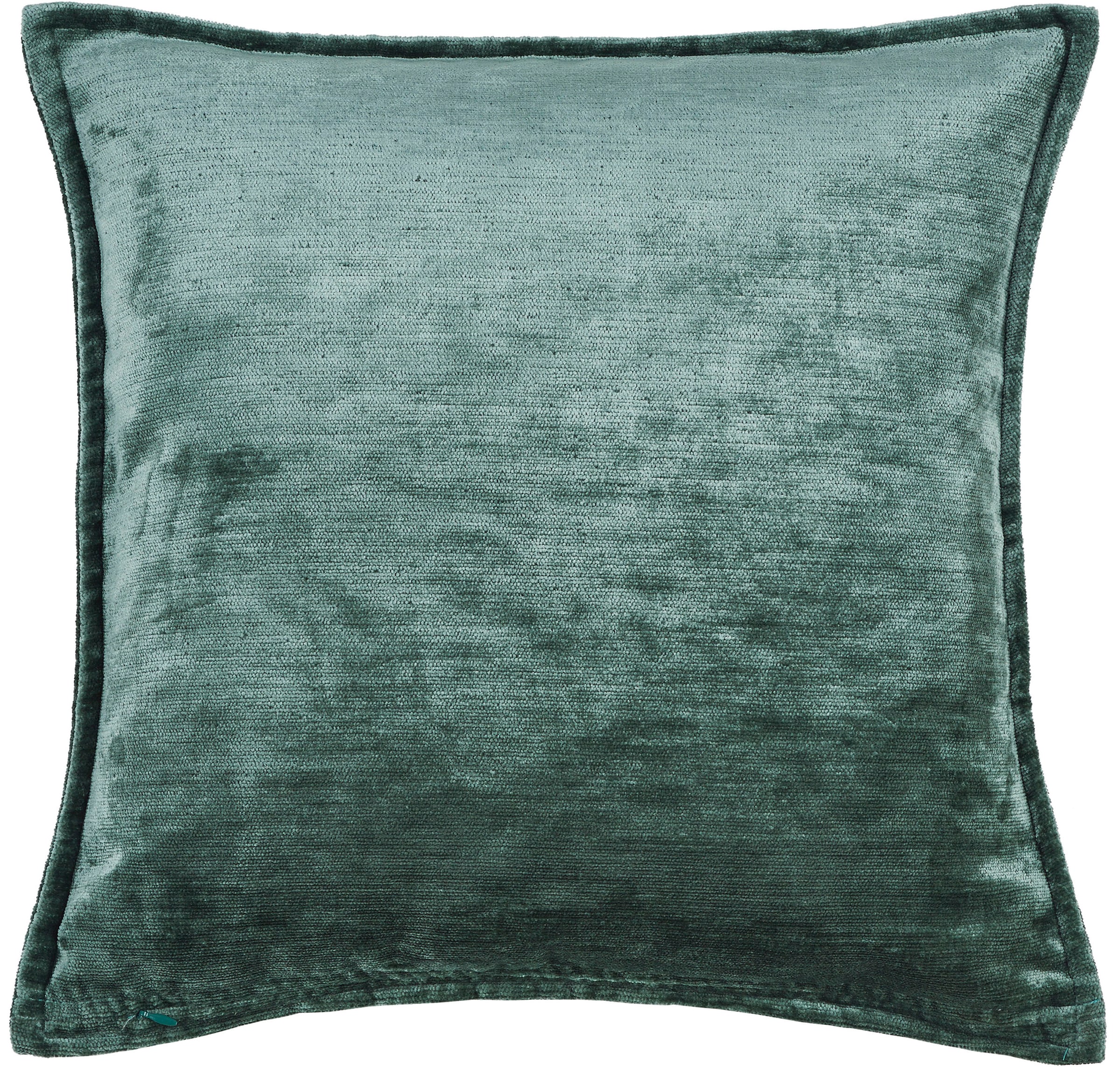 Kissenbezug DONE., B:60cm H:1cm L:60cm, grün, Polyester, Polyester, Kissenbezüge, "Fame", Hohe Lichtreflektion