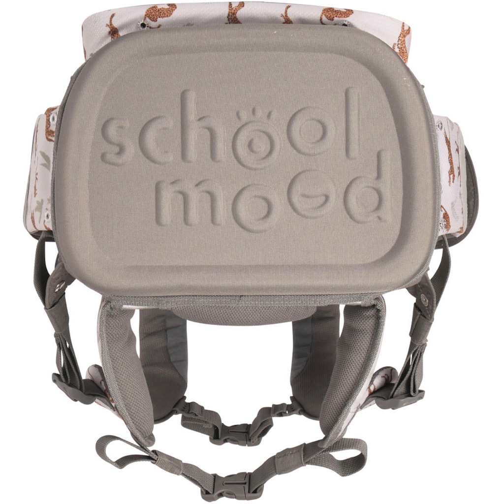 SCHOOL-MOOD® Schulranzen »Timeless, Nordic Collection, Leopard«, retroreflektierende Flächen