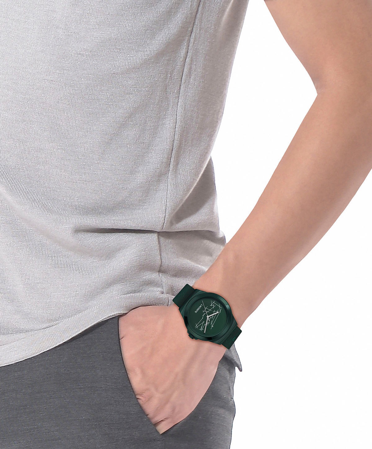 Lacoste Quarzuhr »NEOCROC«, Armbanduhr, Herrenuhr, Silikonarmband, analog