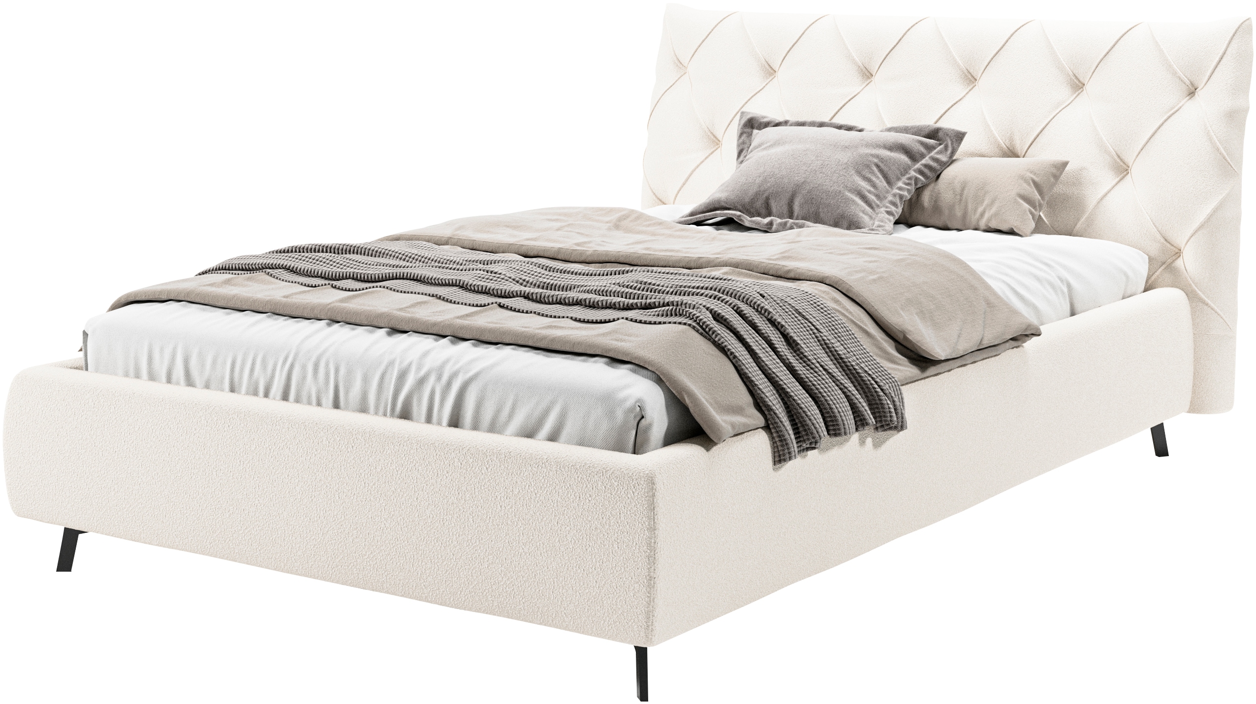 Home affaire "Elloree, in 4 Breiten bis 200cm, auch in Leder" Kopfteilhöhe 105 cm, belastbar bis 280 kg, auch in Überlänge 220cm