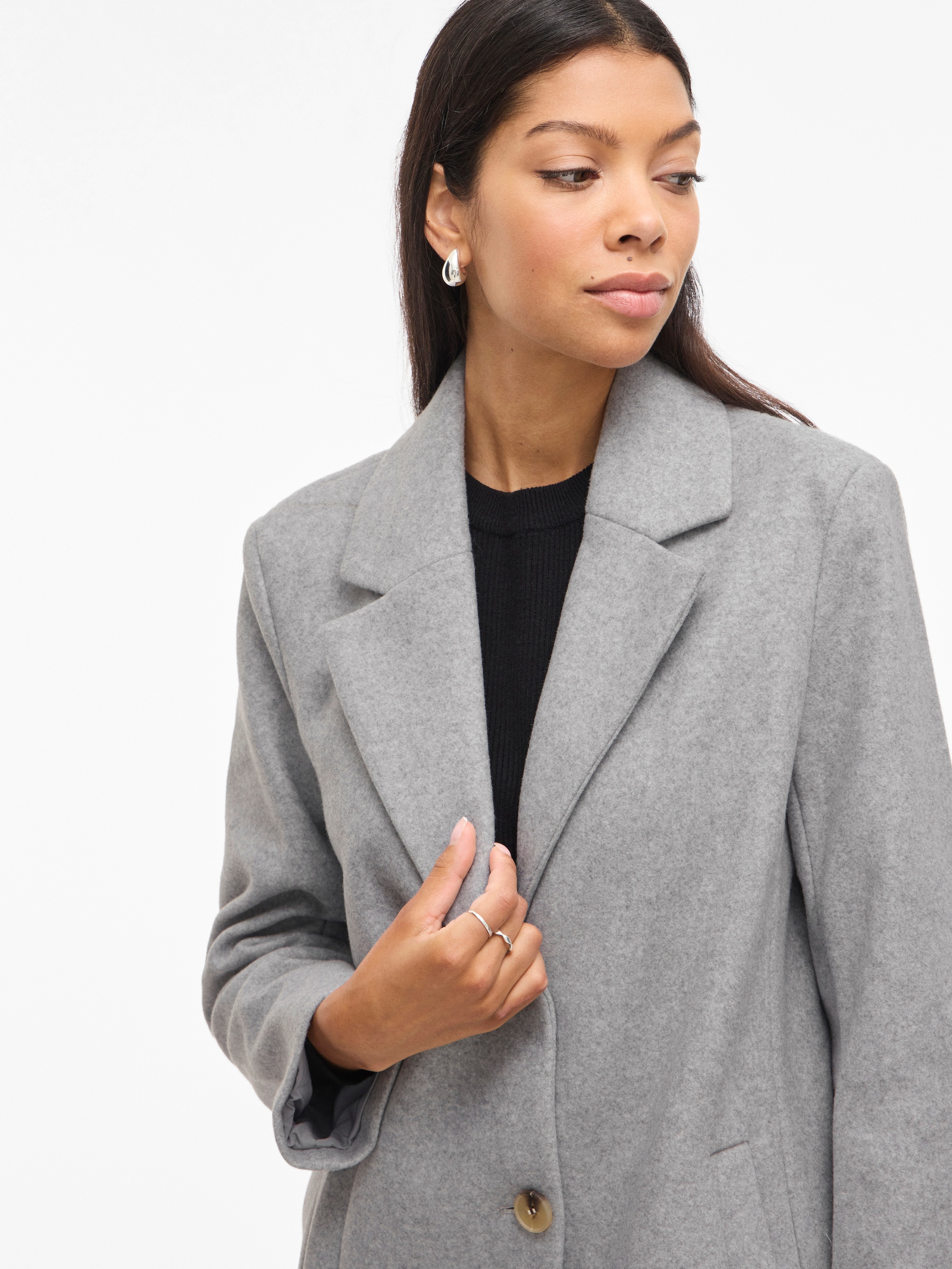 Vila Kurzmantel "VICLAUDIA BUTTON COAT - NOOS" günstig online kaufen