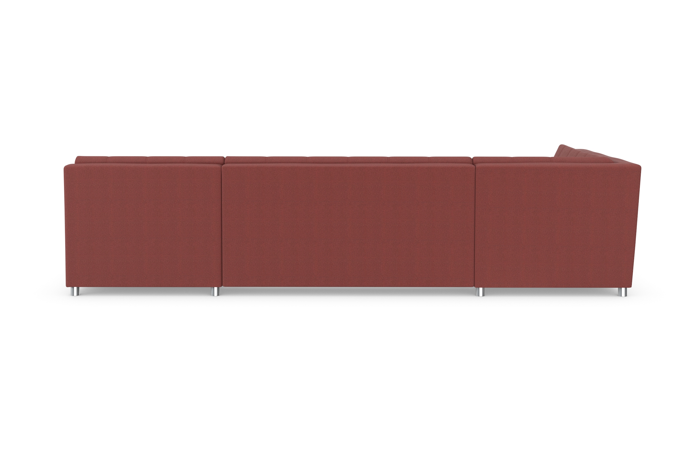 DOMO collection Wohnlandschaft »Treviso incl. Zierkissen, moderne Steppung, XXL: B/T/H: 364/201/83 cm«, wahlweise mit Bettfunktion, in vielen Bezugsarten auch in Cord U-Form
