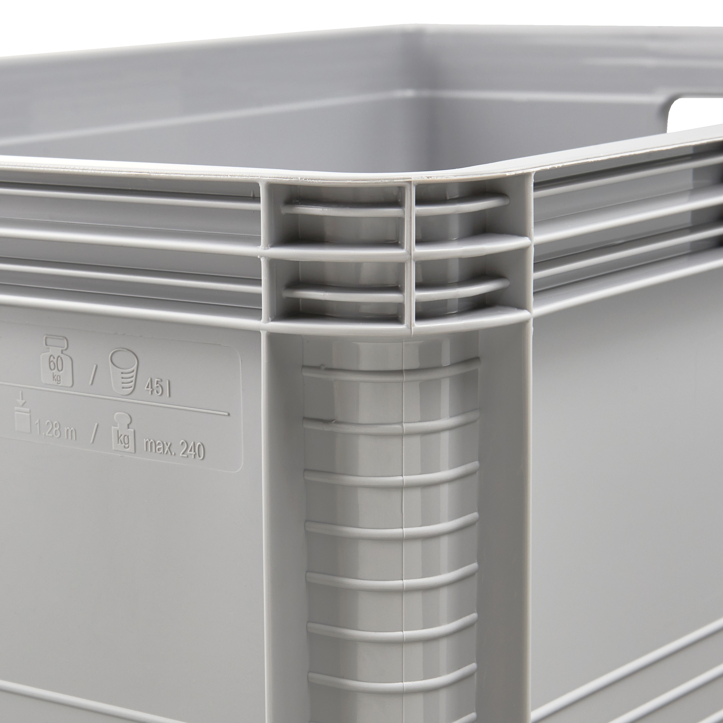 keeeper Transportbehälter »Transportbox robert, 3er Set, 45 L, 60 x 40 x 22 cm« 40 cm breit 22 cm hoch 60 cm lang Set, 3 Stk. tlg. säure- und laugenbeständig, 60 kg Tragkraft