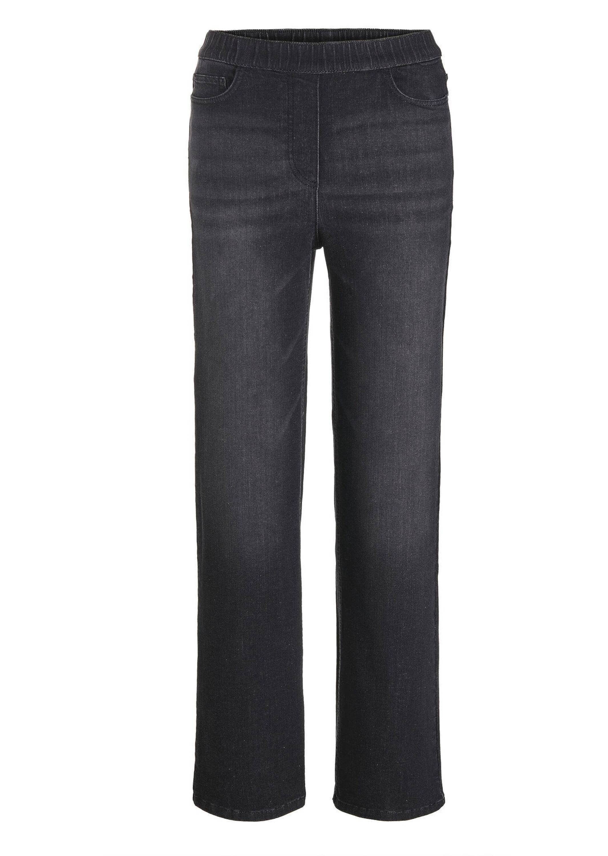 Stretch-Jeans GOLDNER "Bequeme Jeanshose VERA", Damen, Gr. 38, N-Gr, schwarz, Obermaterial: 83% Baumwolle CO. 15% Polyester PES. 2% Elasthan EL., Jeans
