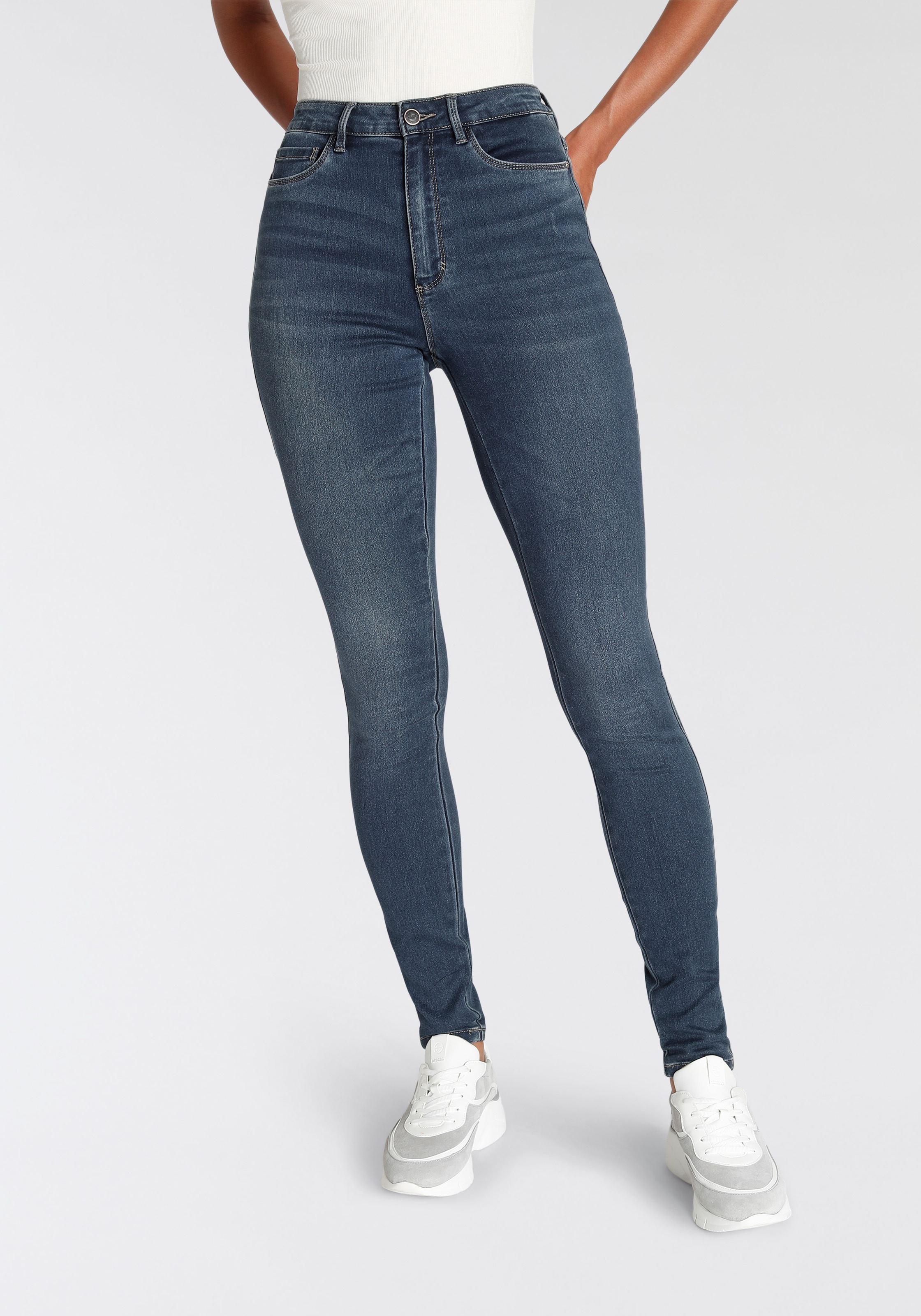 ONLY High-waist-Jeans "ONLROYA HW SKINNY BJ13964", im 5-Pocket-Design günstig online kaufen