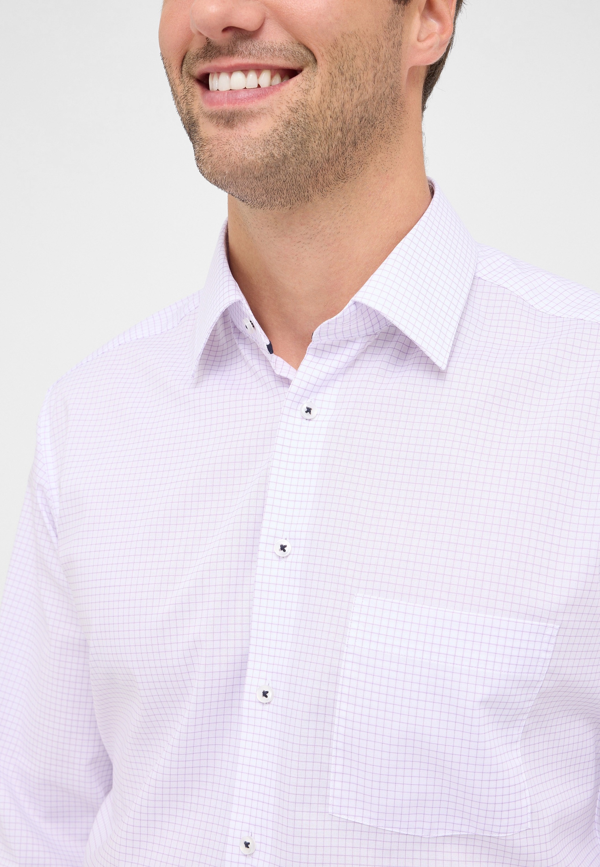 Eterna Langarmhemd »MODERN FIT«, NON IRON (bügelfrei)