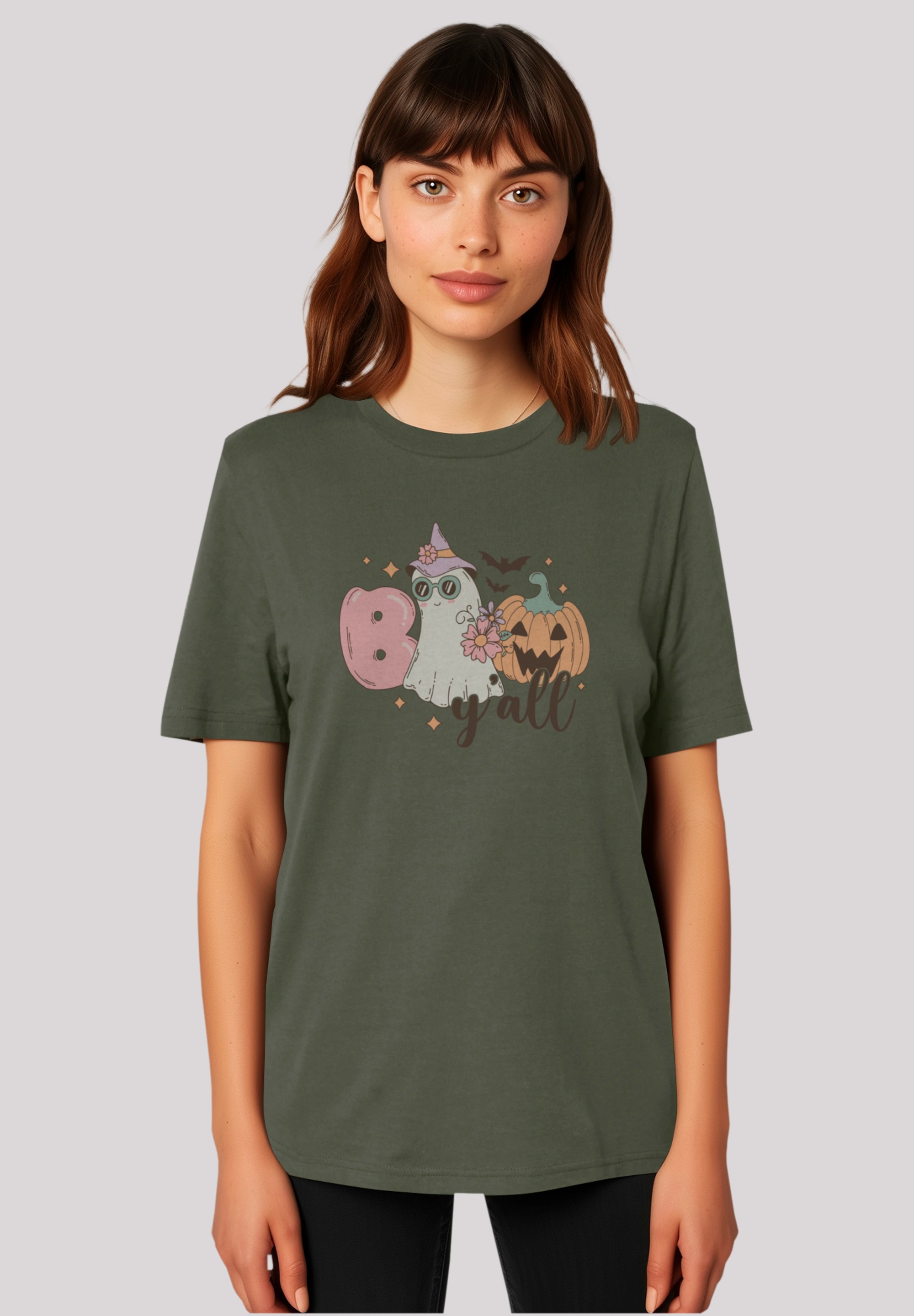 F4NT4STIC T-Shirt "Retro Halloween Boo y all", Premium Qualität günstig online kaufen