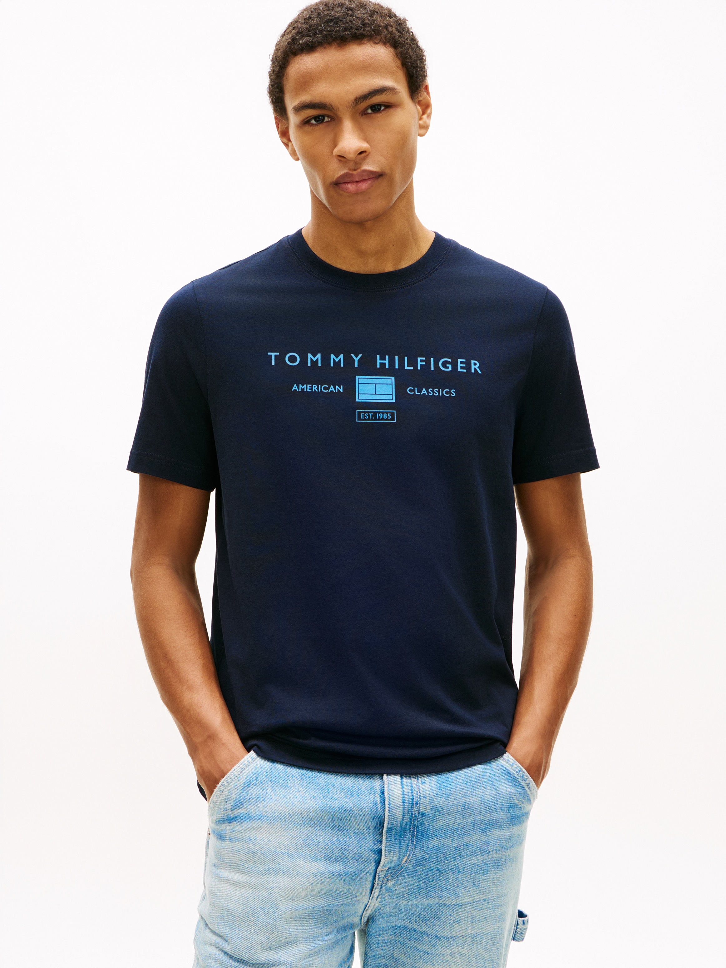 Tommy Hilfiger T-Shirt "BRAND LOVE MONO STACK" aus Jersey mit Logo günstig online kaufen